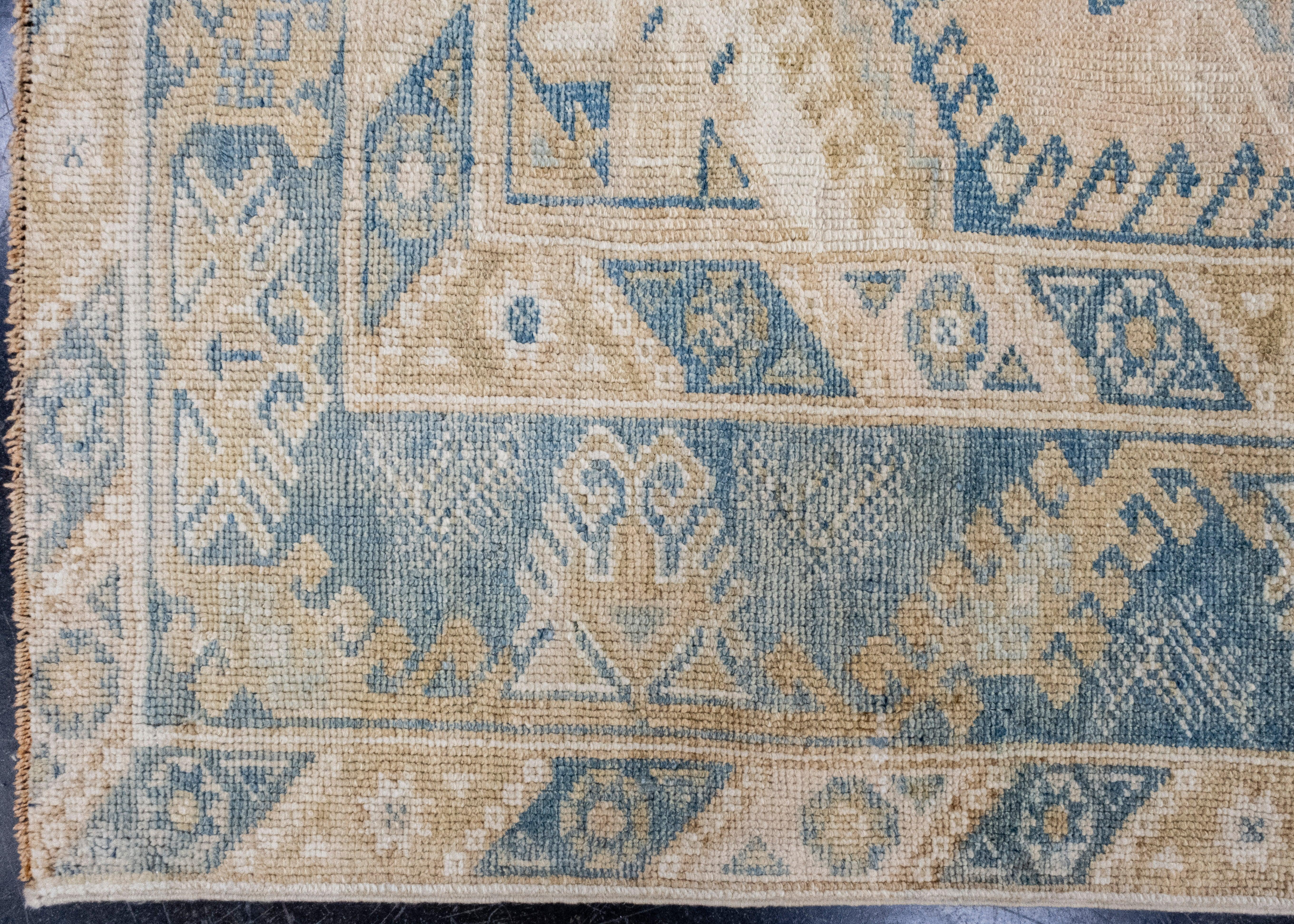 Hand-Knotted Turkish Vintage Anatolian Rug 4'2