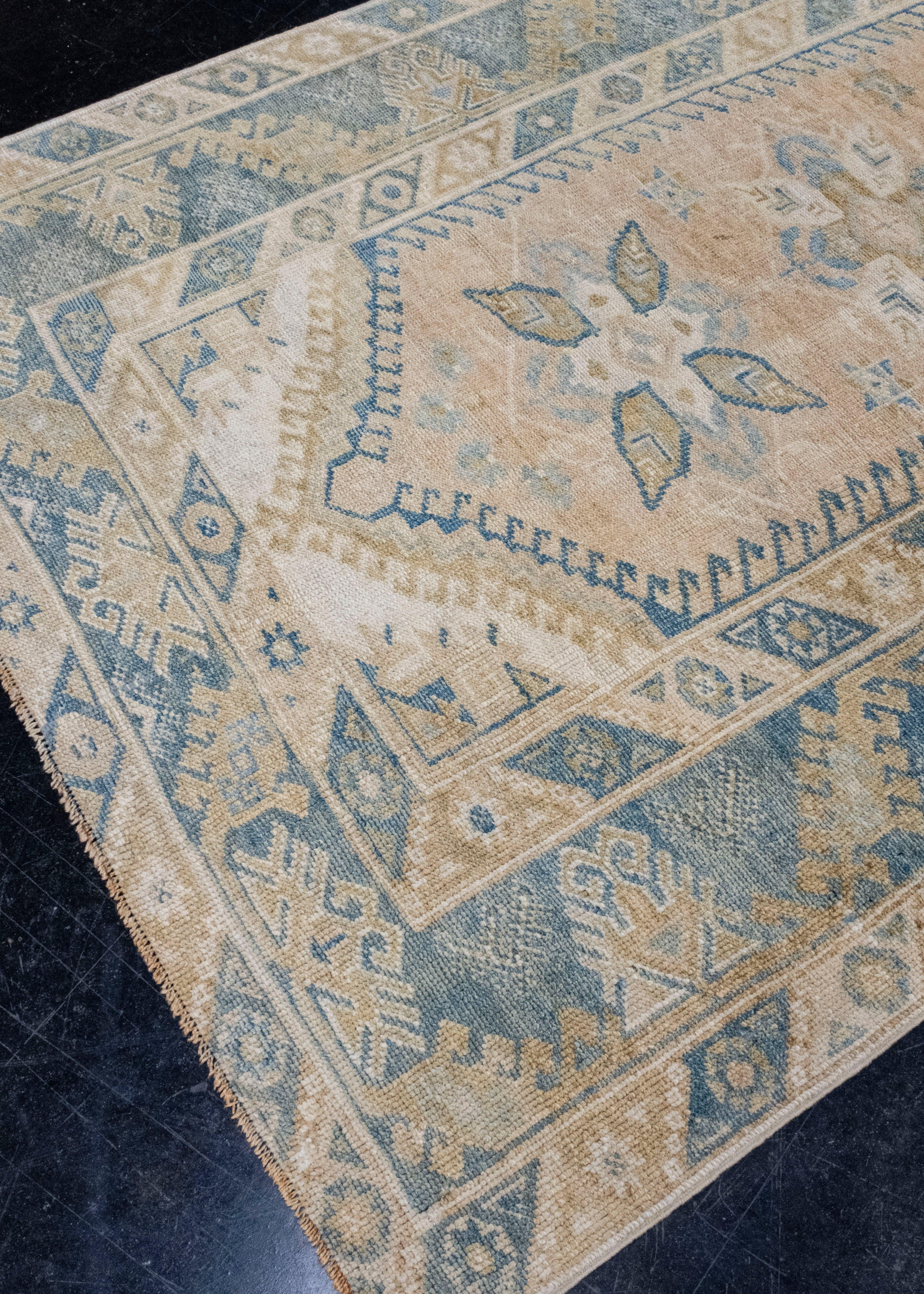 Turkish Vintage Anatolian Rug 4'2