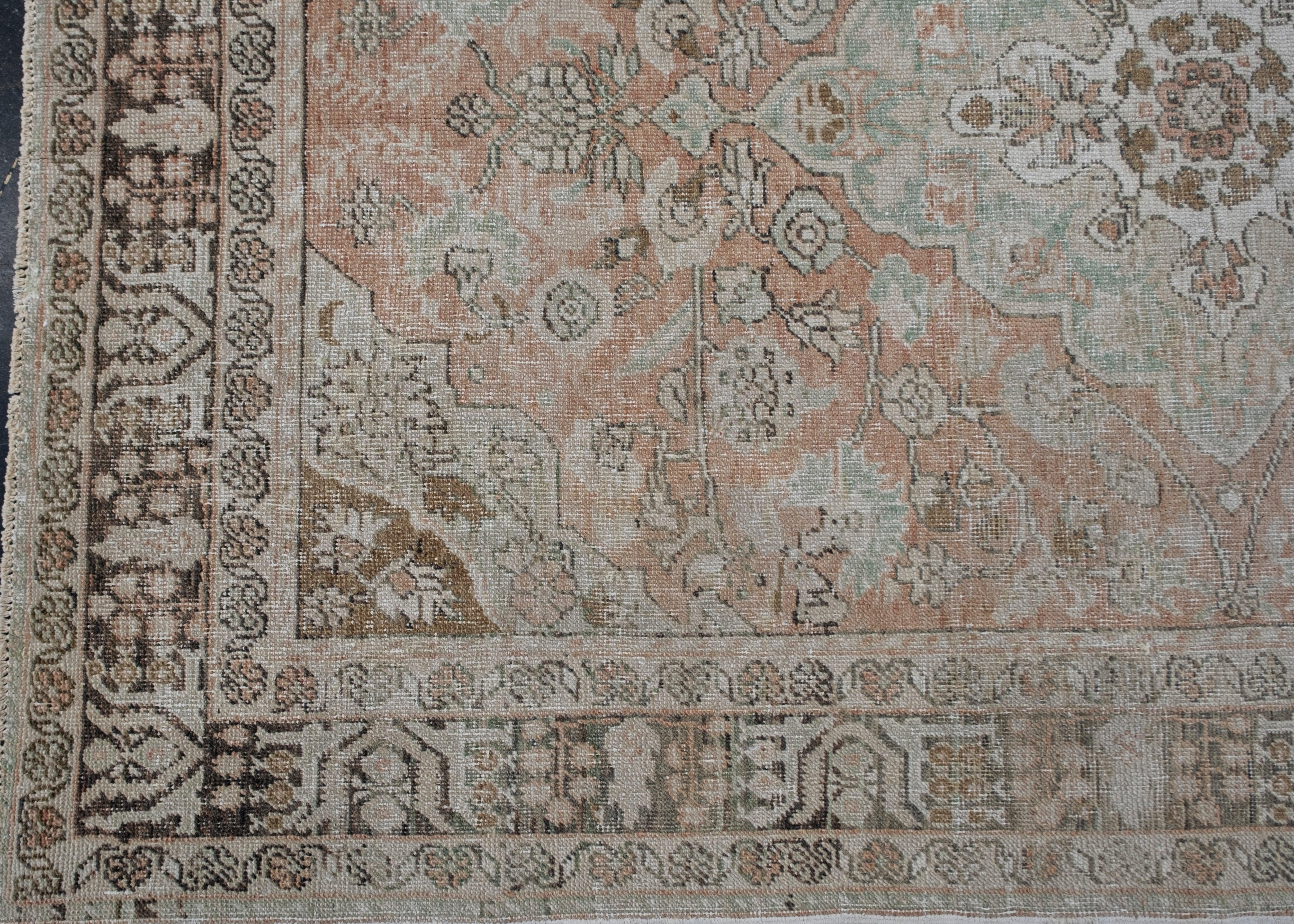 Hand-Knotted Turkish Vintage Anatolian Rug 4'4