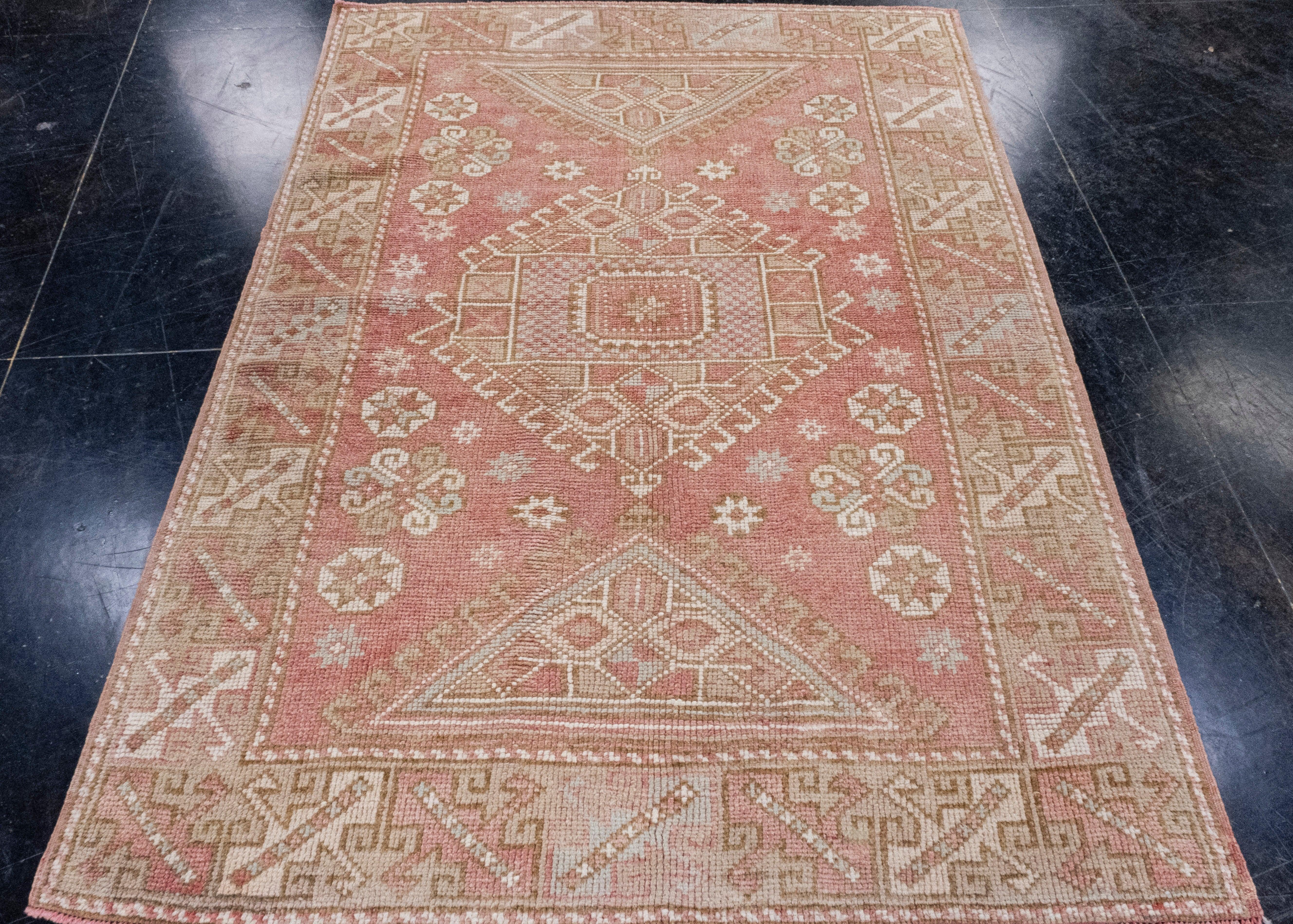 Turkish Vintage Anatolian Rug 4'5
