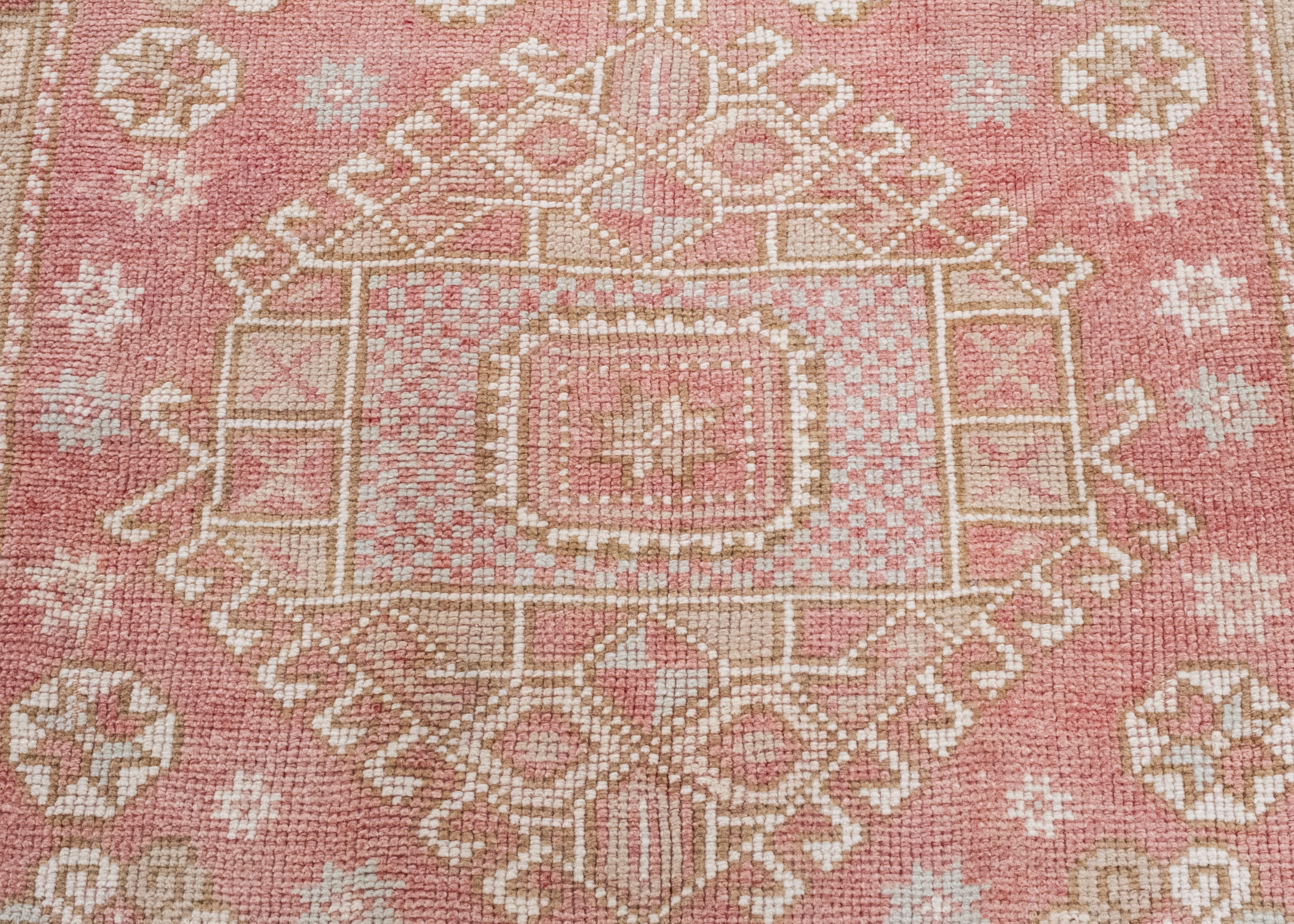 Türkischer Anatolischer Vintage-Teppich 4'5
