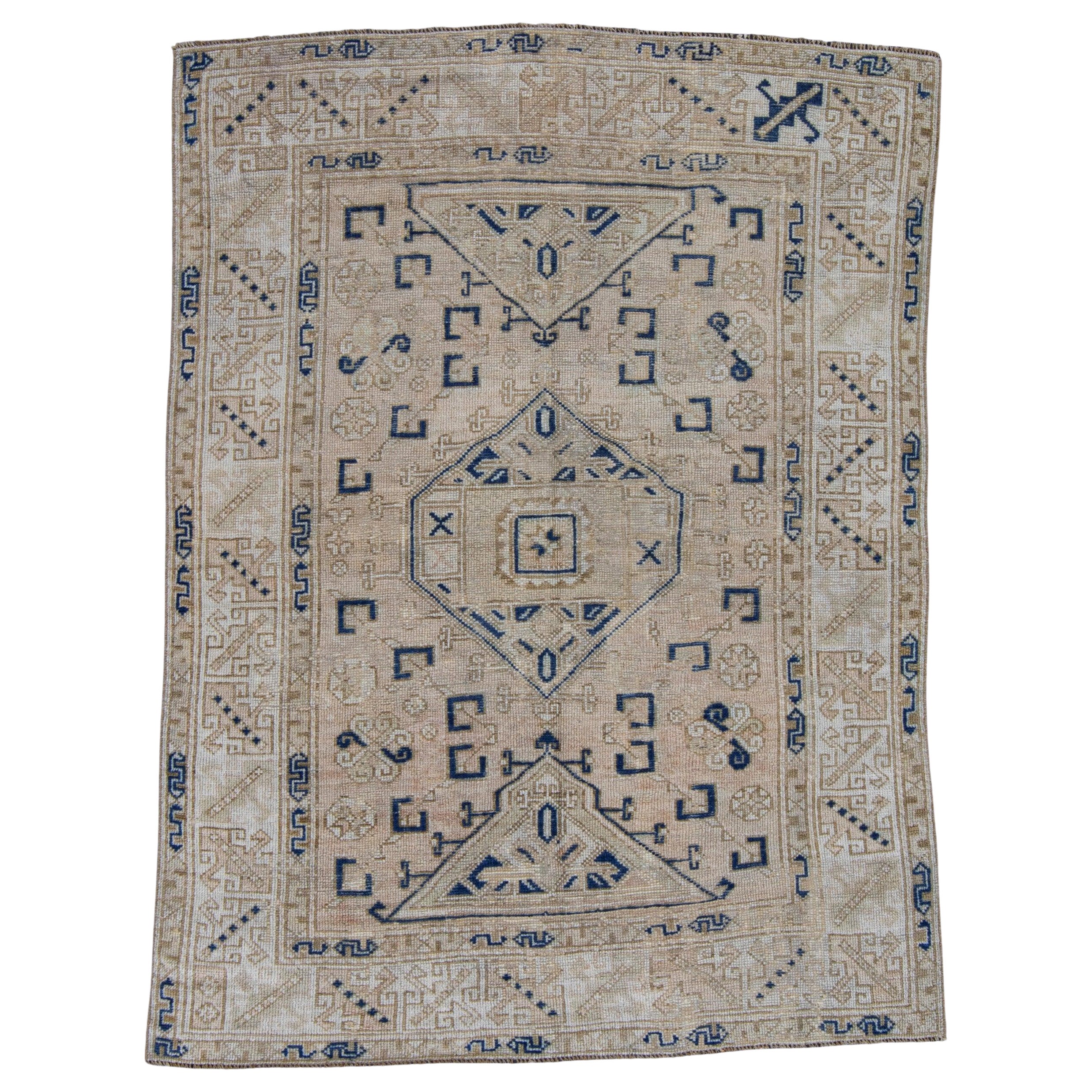 Türkischer Anatolischer Vintage-Teppich 4'6" x 6'1" #6042