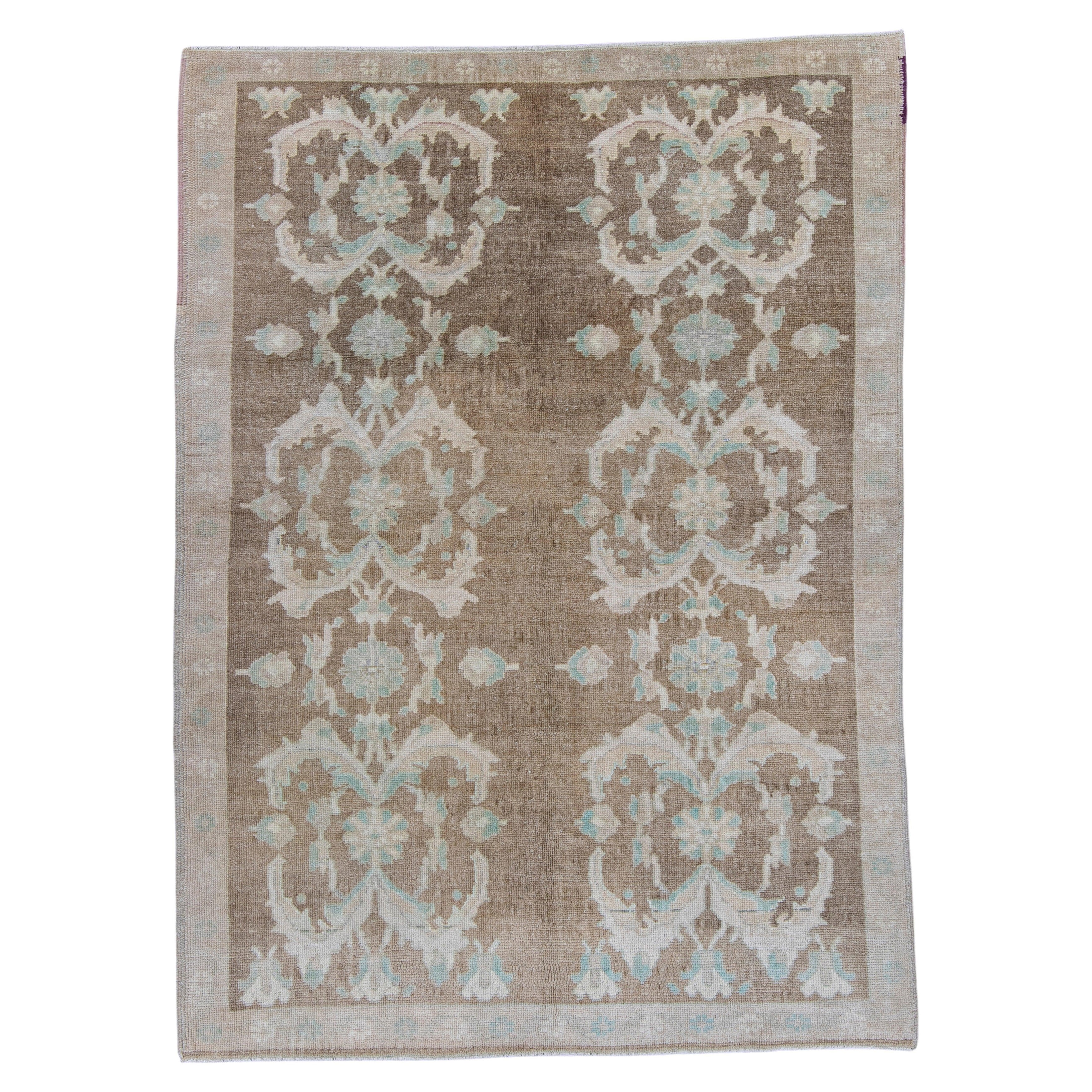 Türkischer Anatolischer Vintage-Teppich 5' x 6'1" #7039
