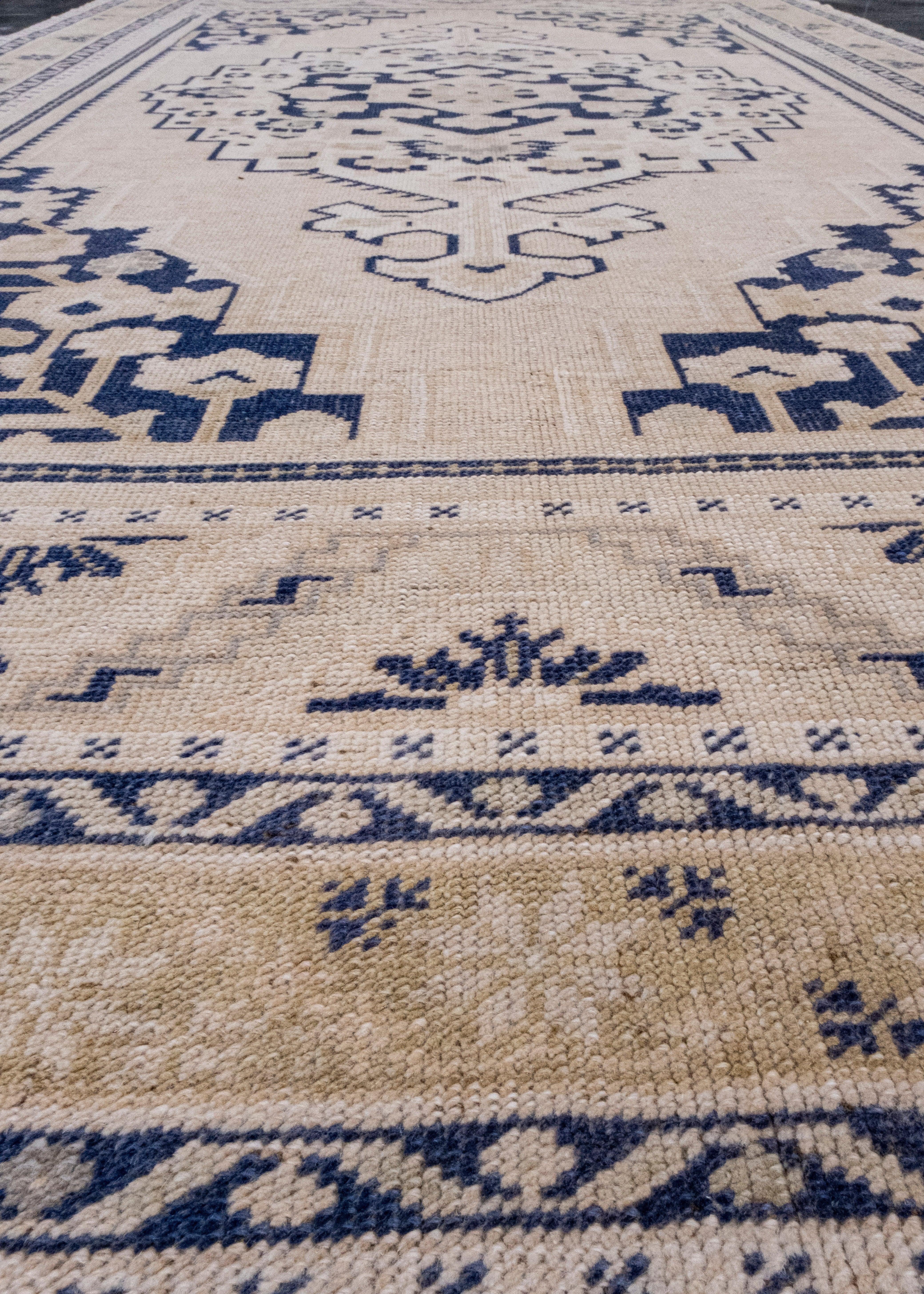 Laine Tapis turc vintage d'Anatolie 5'1