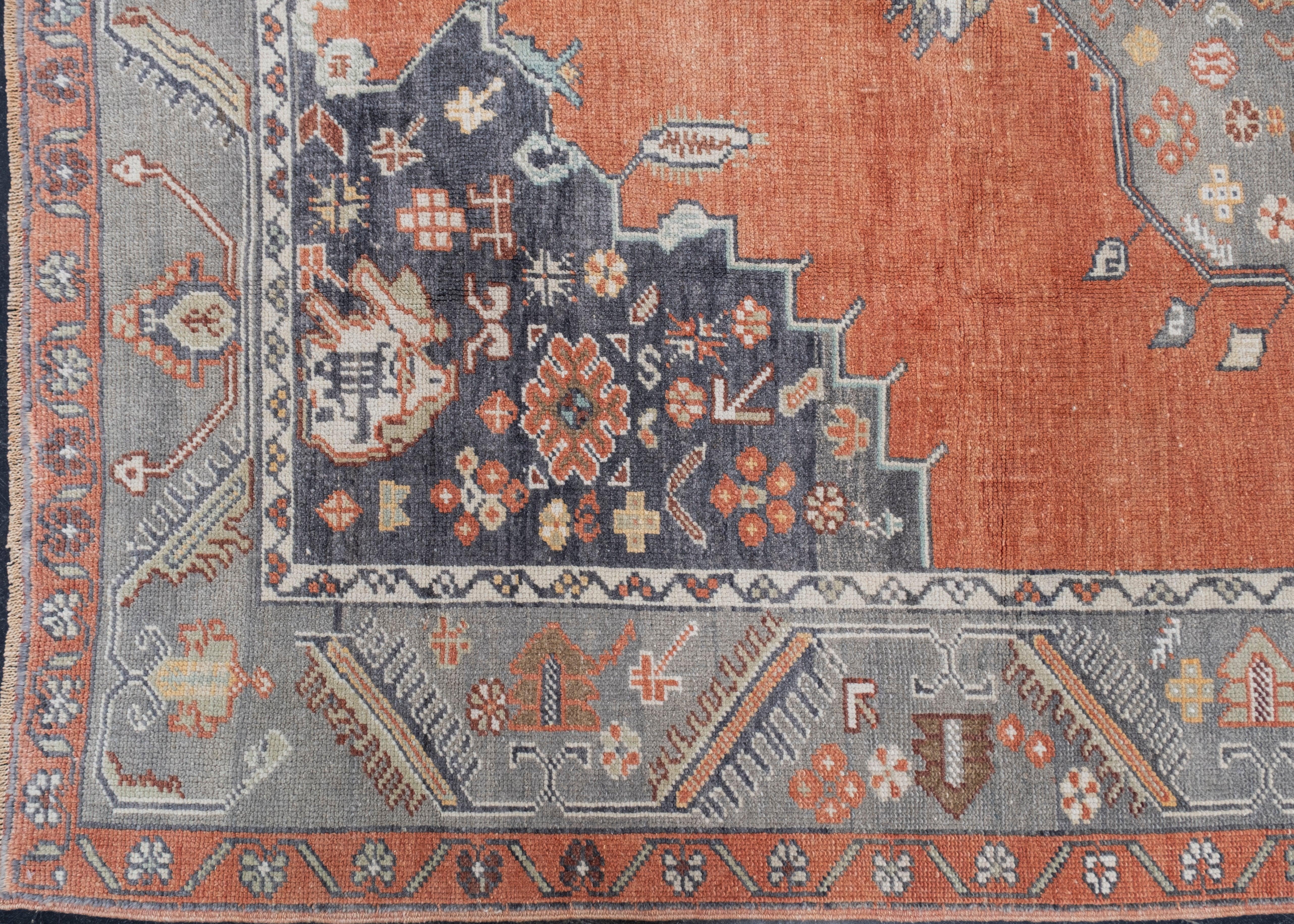 Turkish Vintage Anatolian Rug 6'2