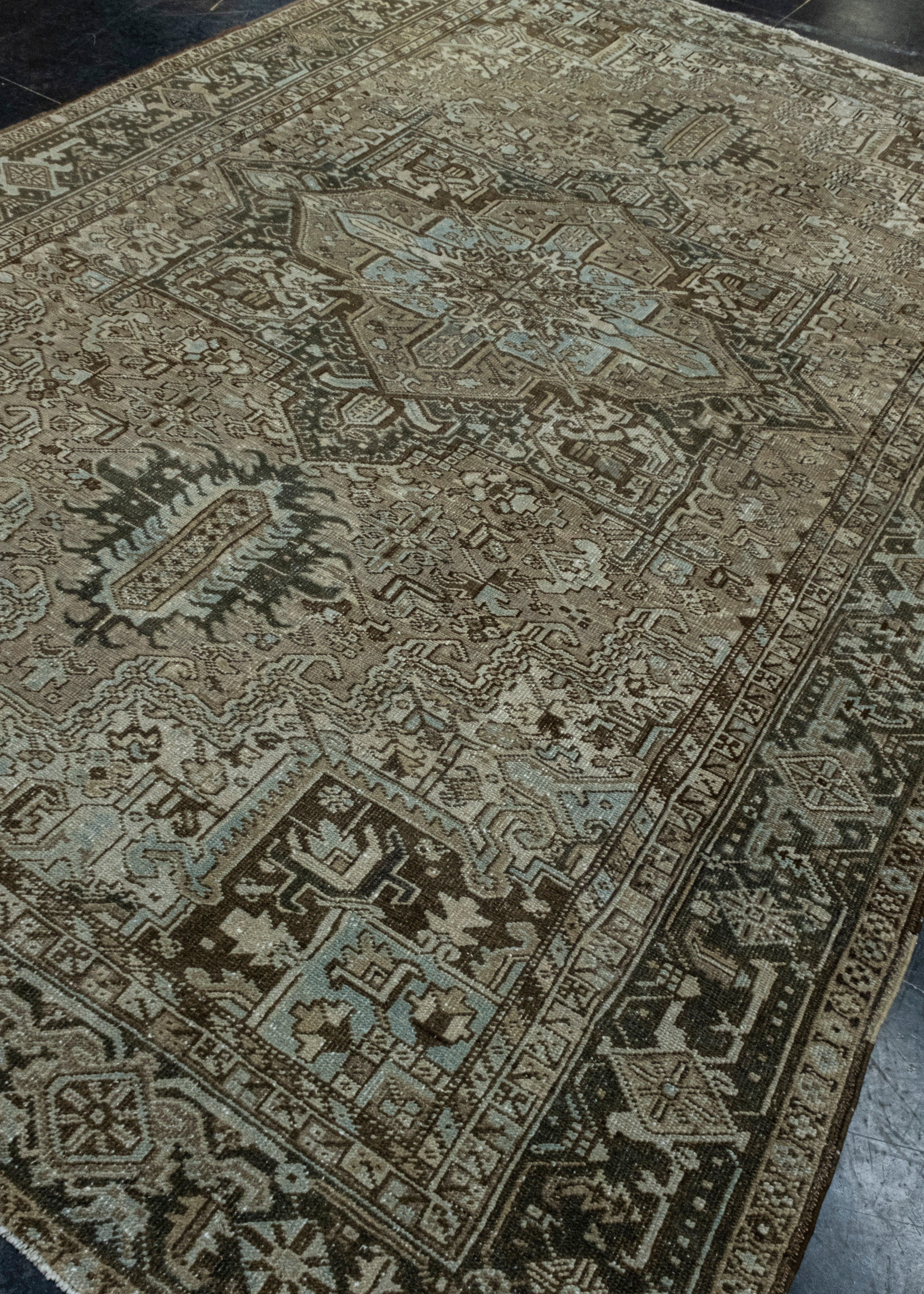 Hand-Knotted Turkish Vintage Anatolian Rug 7'8