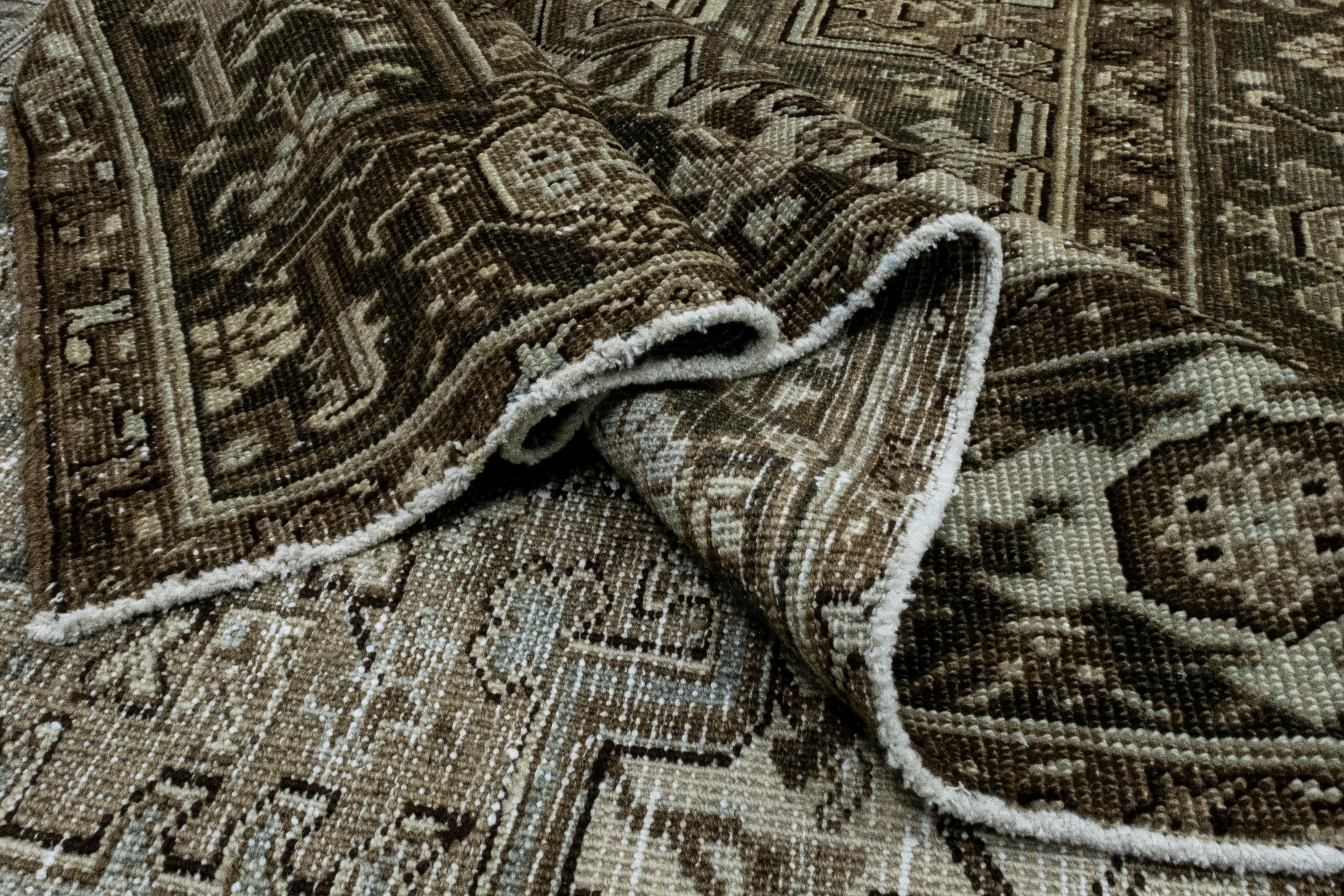 Laine Tapis turc vintage d'Anatolie 8'1