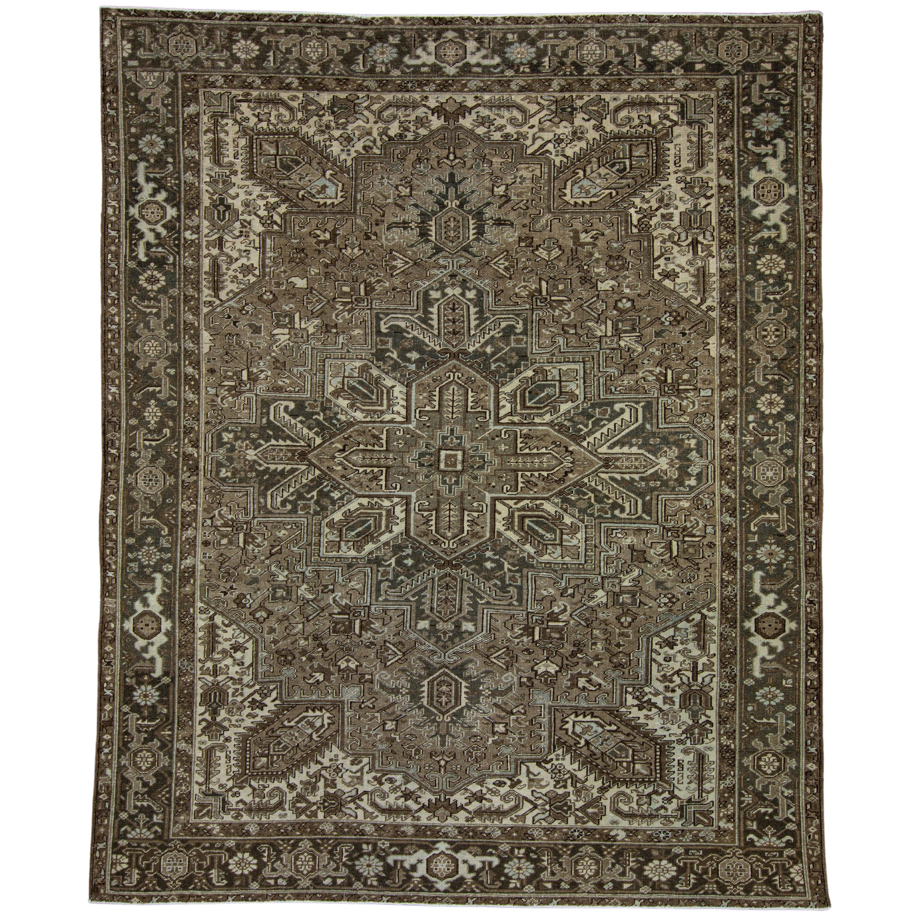 Tapis turc vintage d'Anatolie 8'1" x 10' n°16818