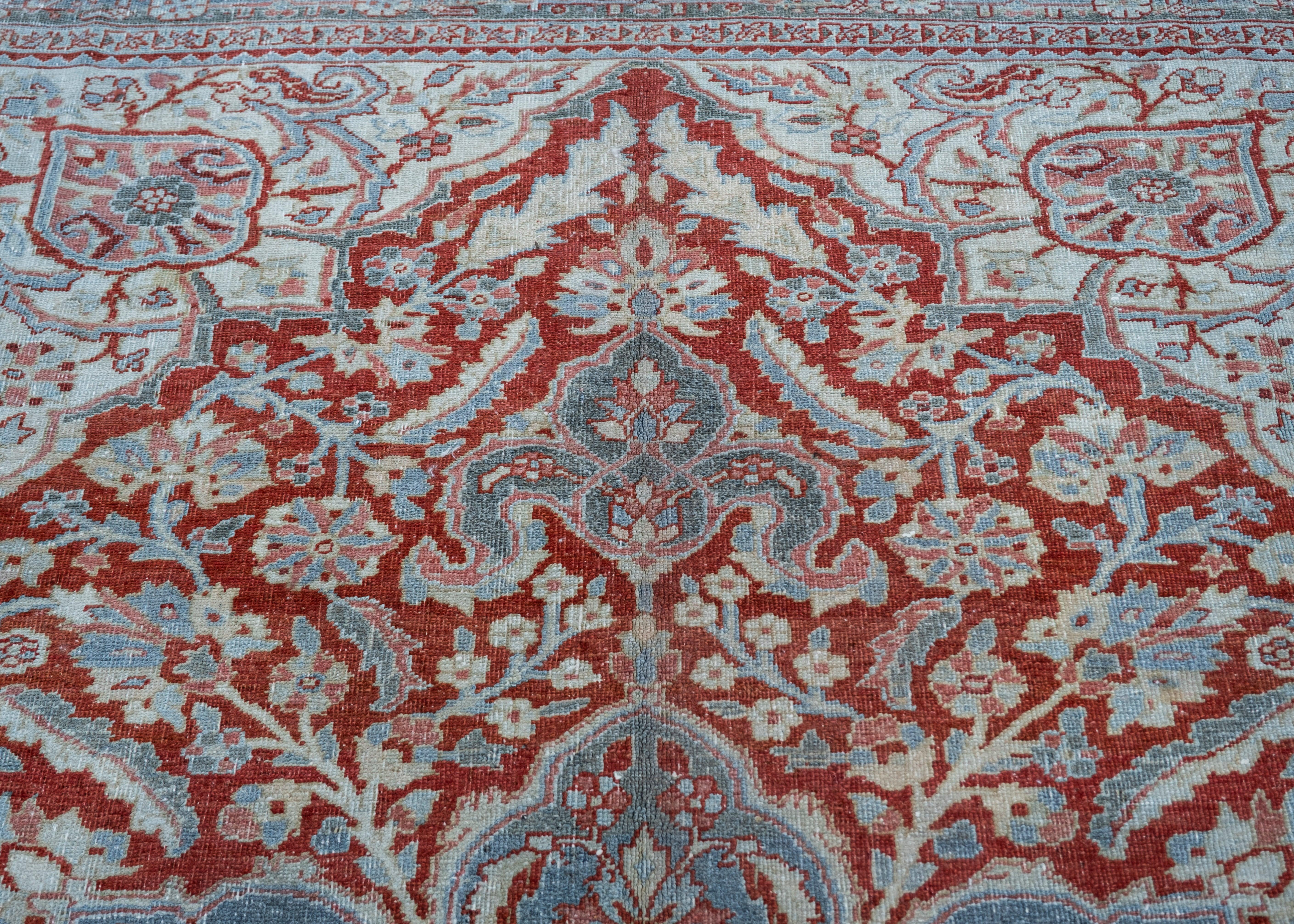 Oushak Rug Oriental Hand Knotted Turkish Oushak 9'10