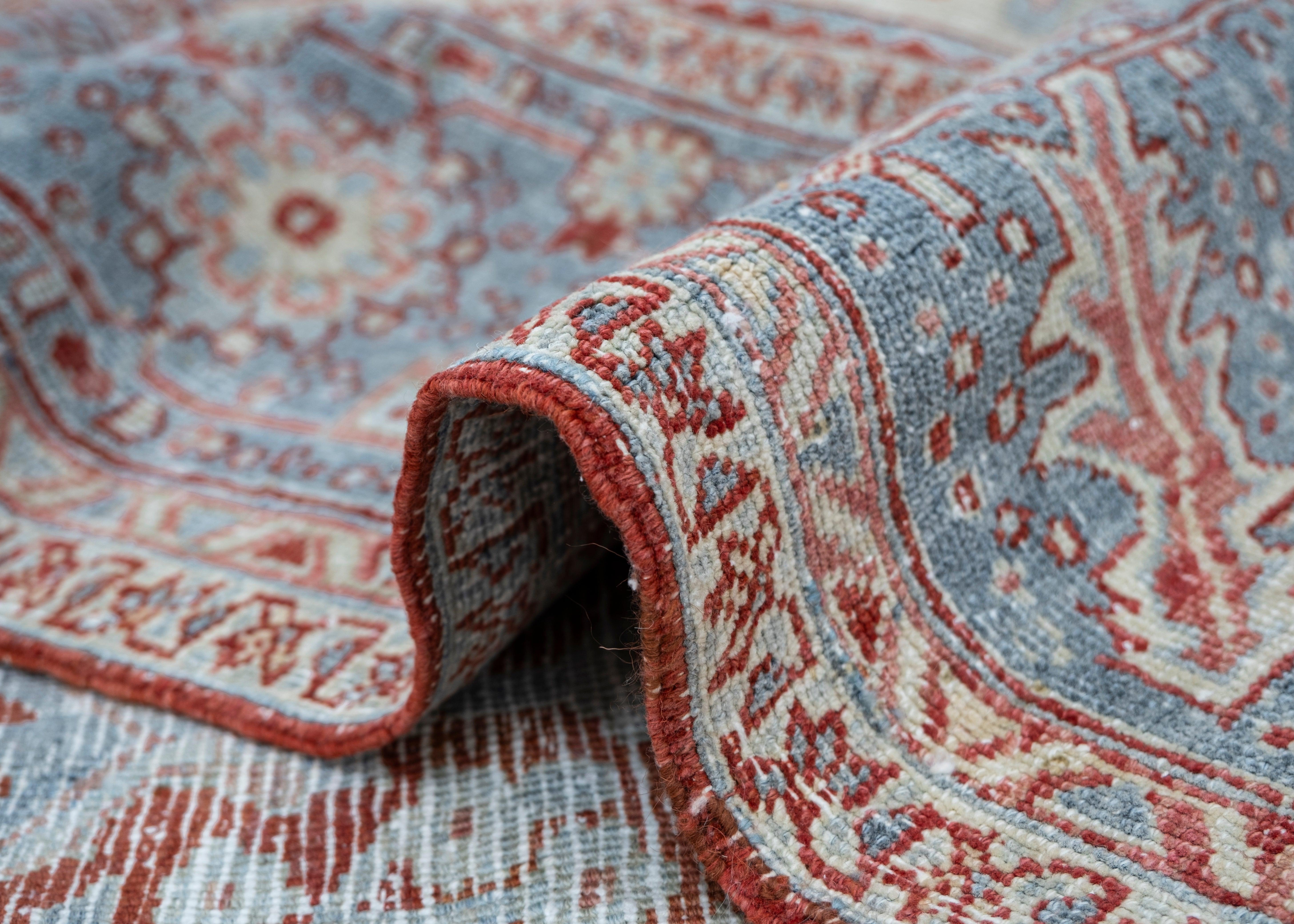 Noué à la main Tapis turc vintage d'Anatolie 8'9