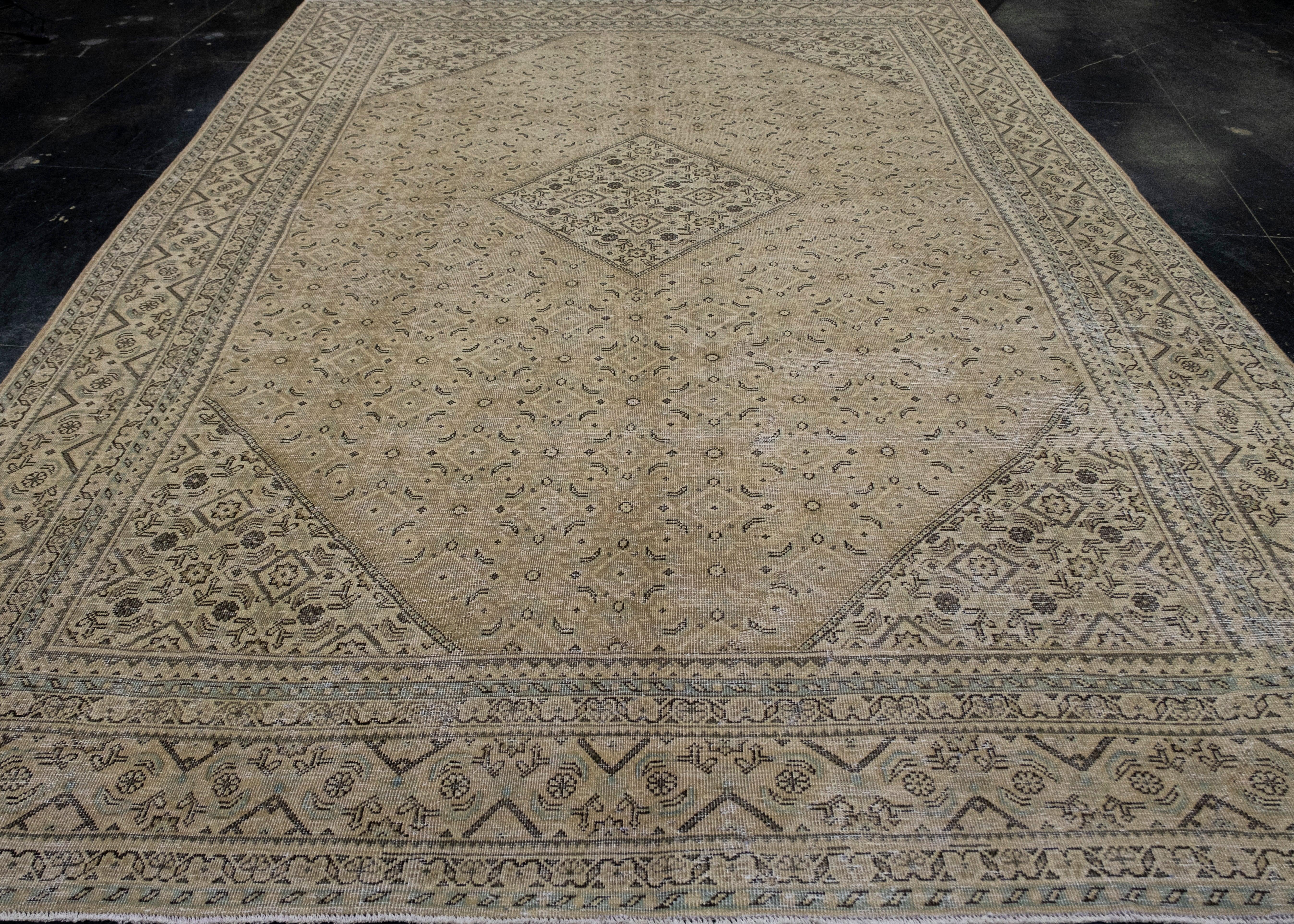 Turkish Vintage Anatolian Rug 9'5