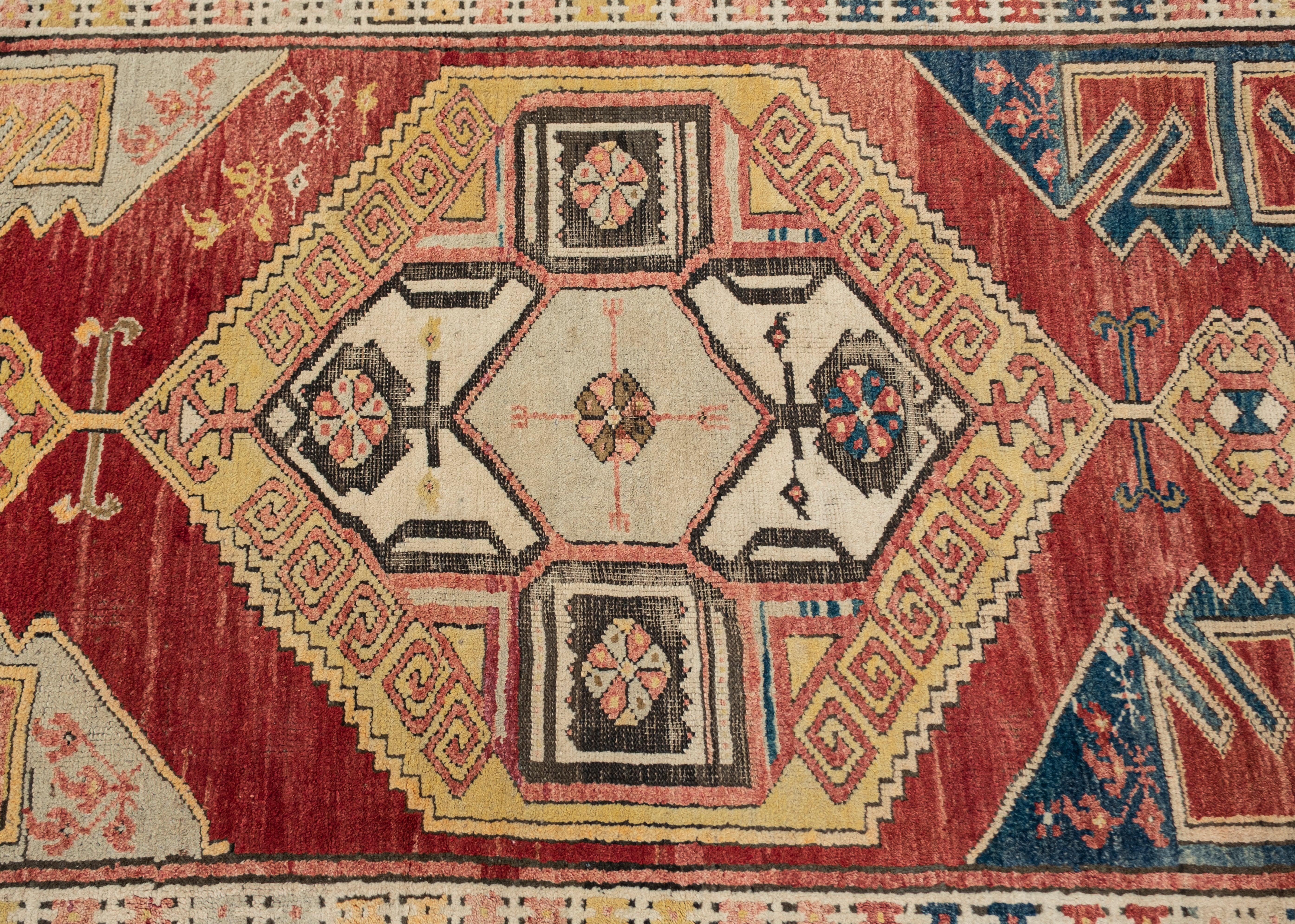 Turkish Vintage Anatolian Rug Oriental Handmade 3'11