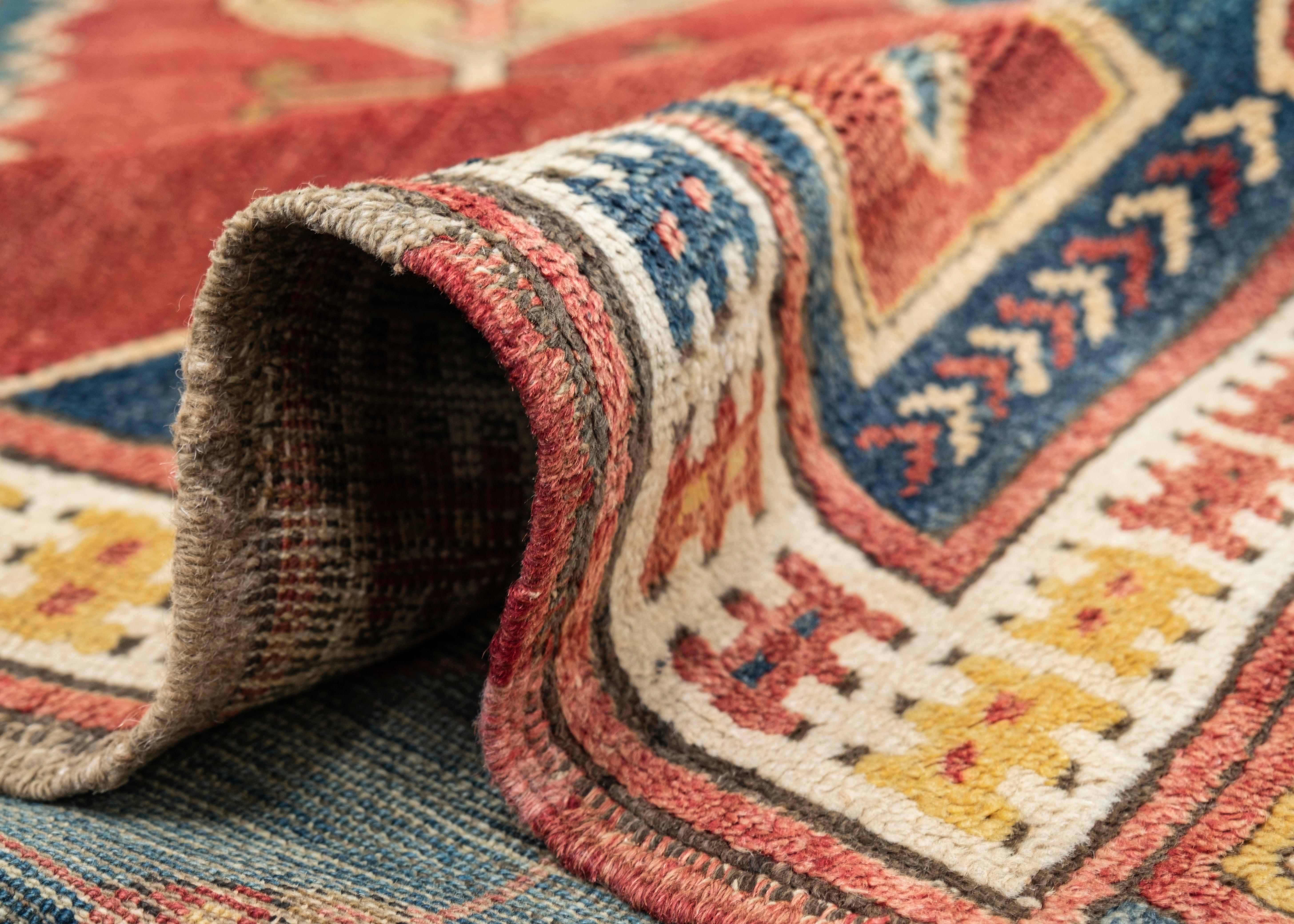 Türkischer Anatolischer Vintage-Teppich Orientalischer handgefertigter Teppich 3'11