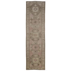 Turkish Vintage Anatolian Rug Oriental Handmade 3'6" x 12'6" #8332