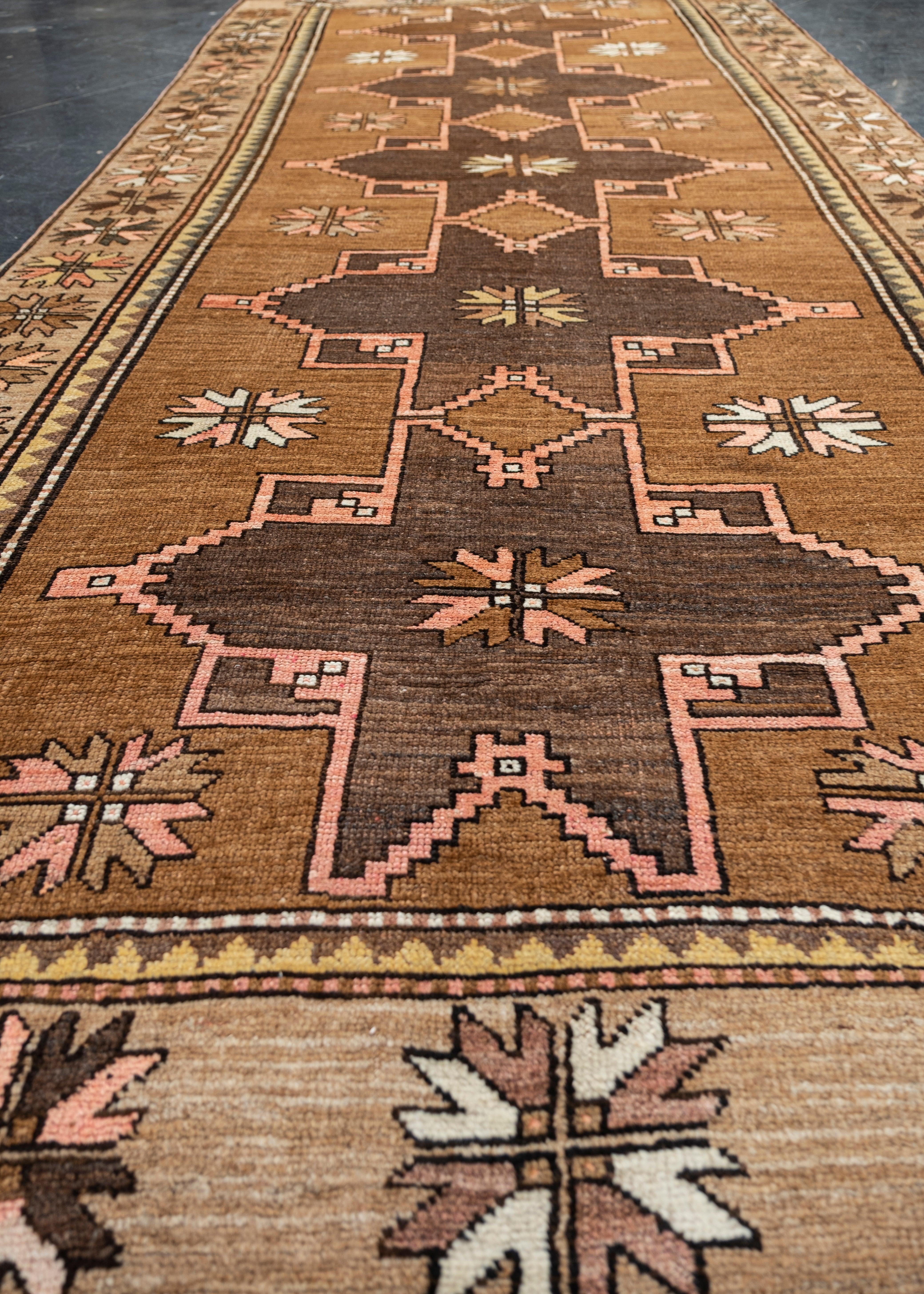 Alfombra Anatolia Turca Vintage Oriental Hecha a Mano 5'3