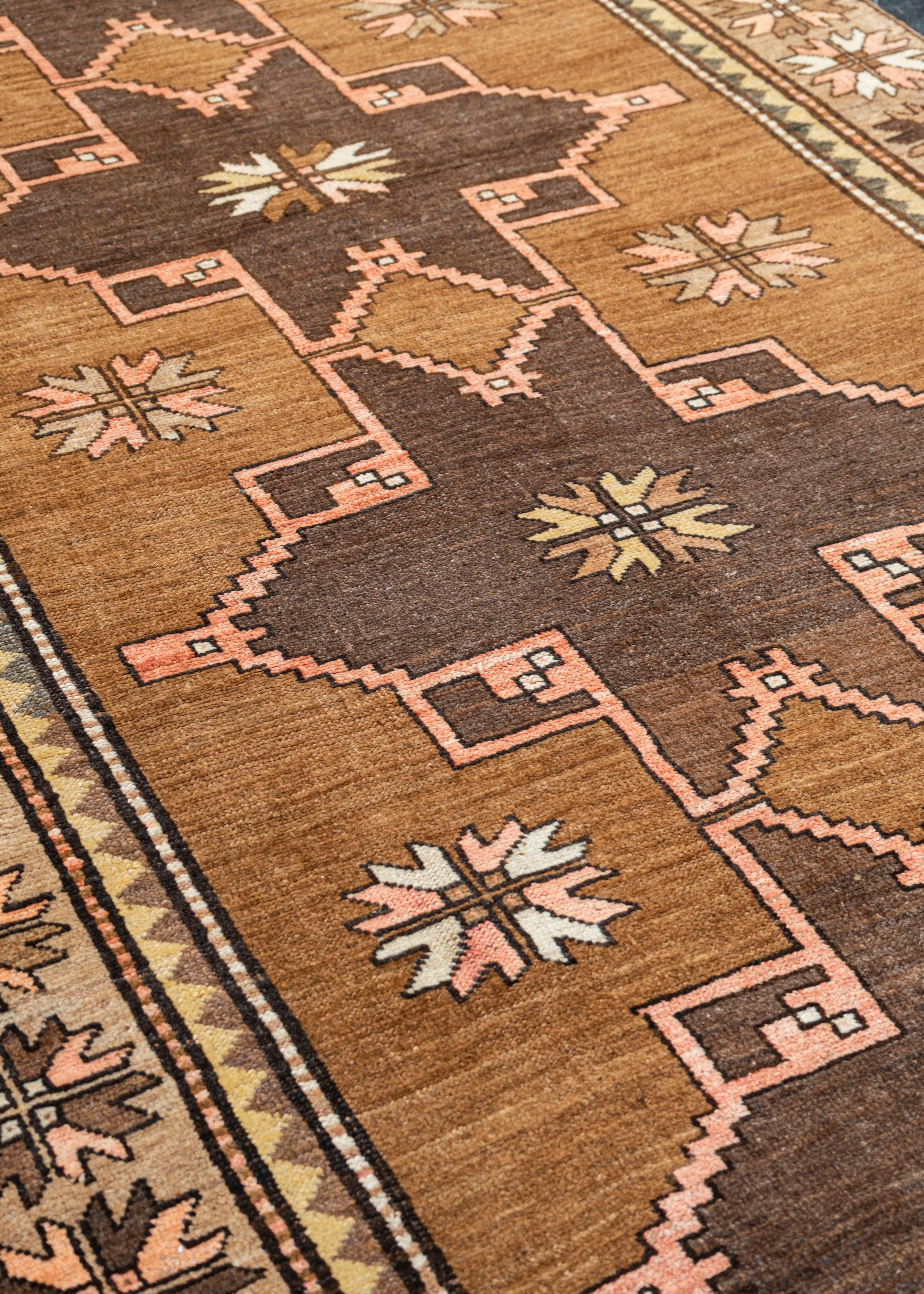 Alfombra Anatolia Turca Vintage Oriental Hecha a Mano 5'3