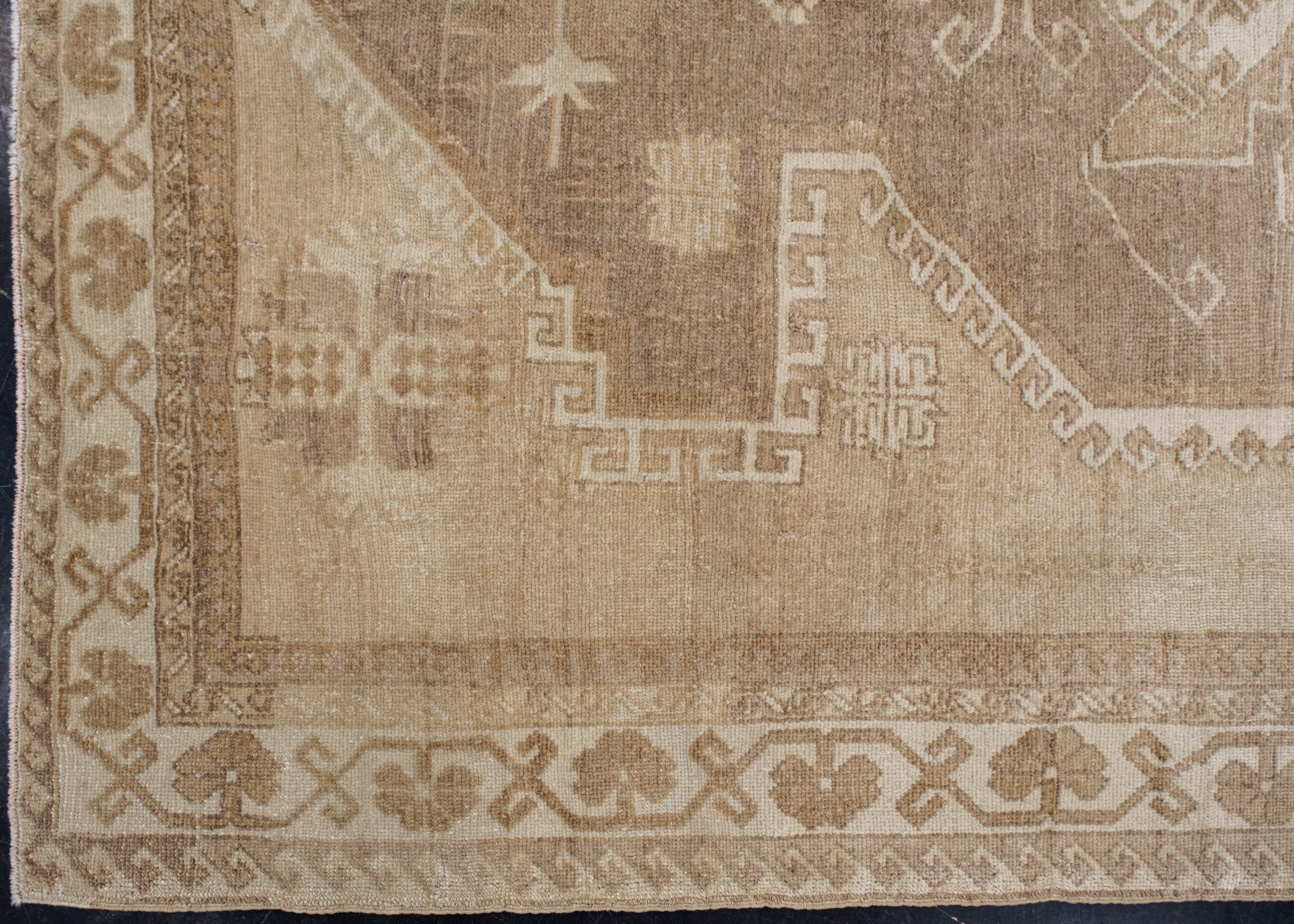 Noué à la main Tapis Anatolien Turc Vintage Fait à la main 6'4