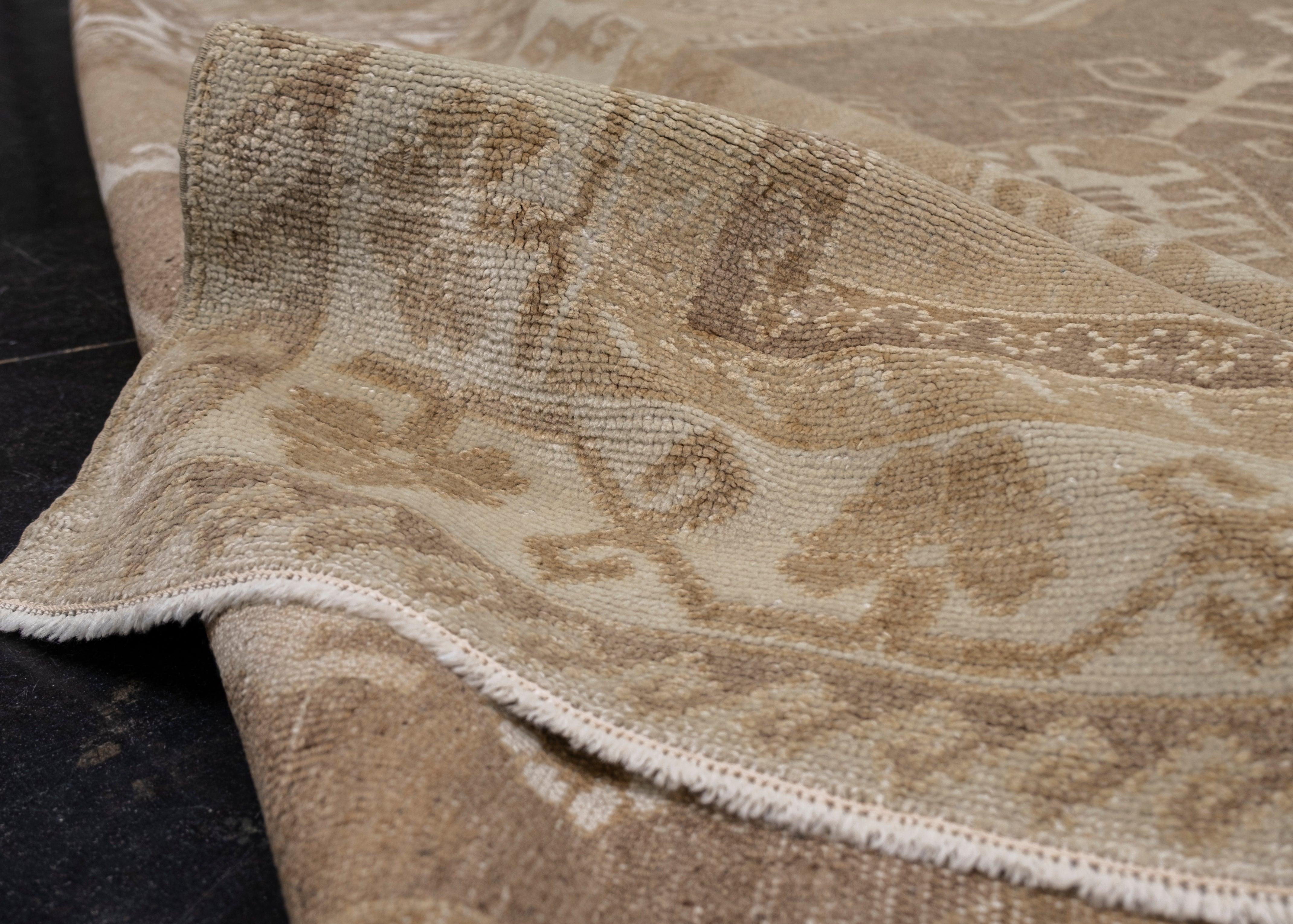 XXIe siècle et contemporain Tapis Anatolien Turc Vintage Fait à la main 6'4