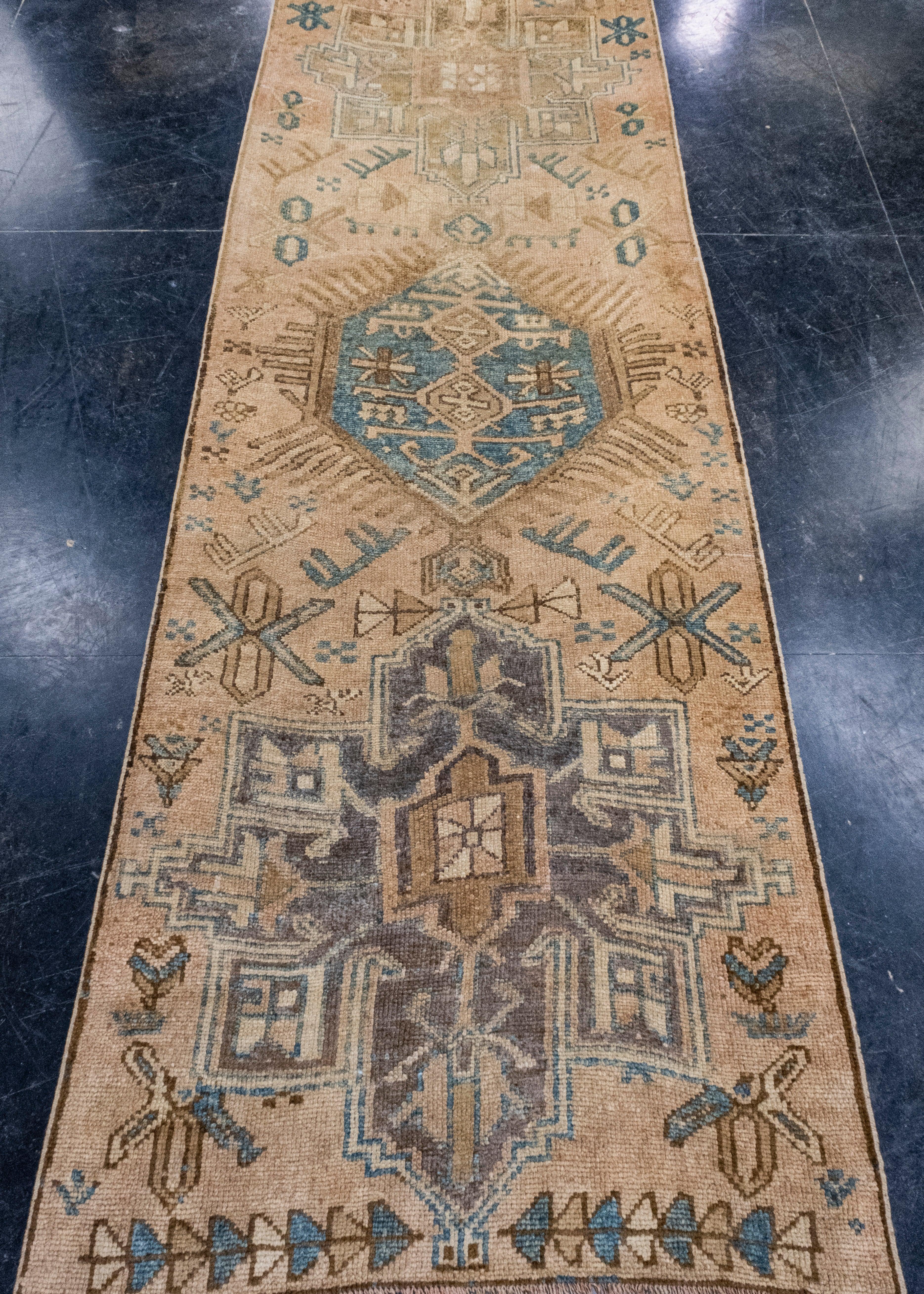 Turkish Vintage Anatolian Runner Rug 2'10