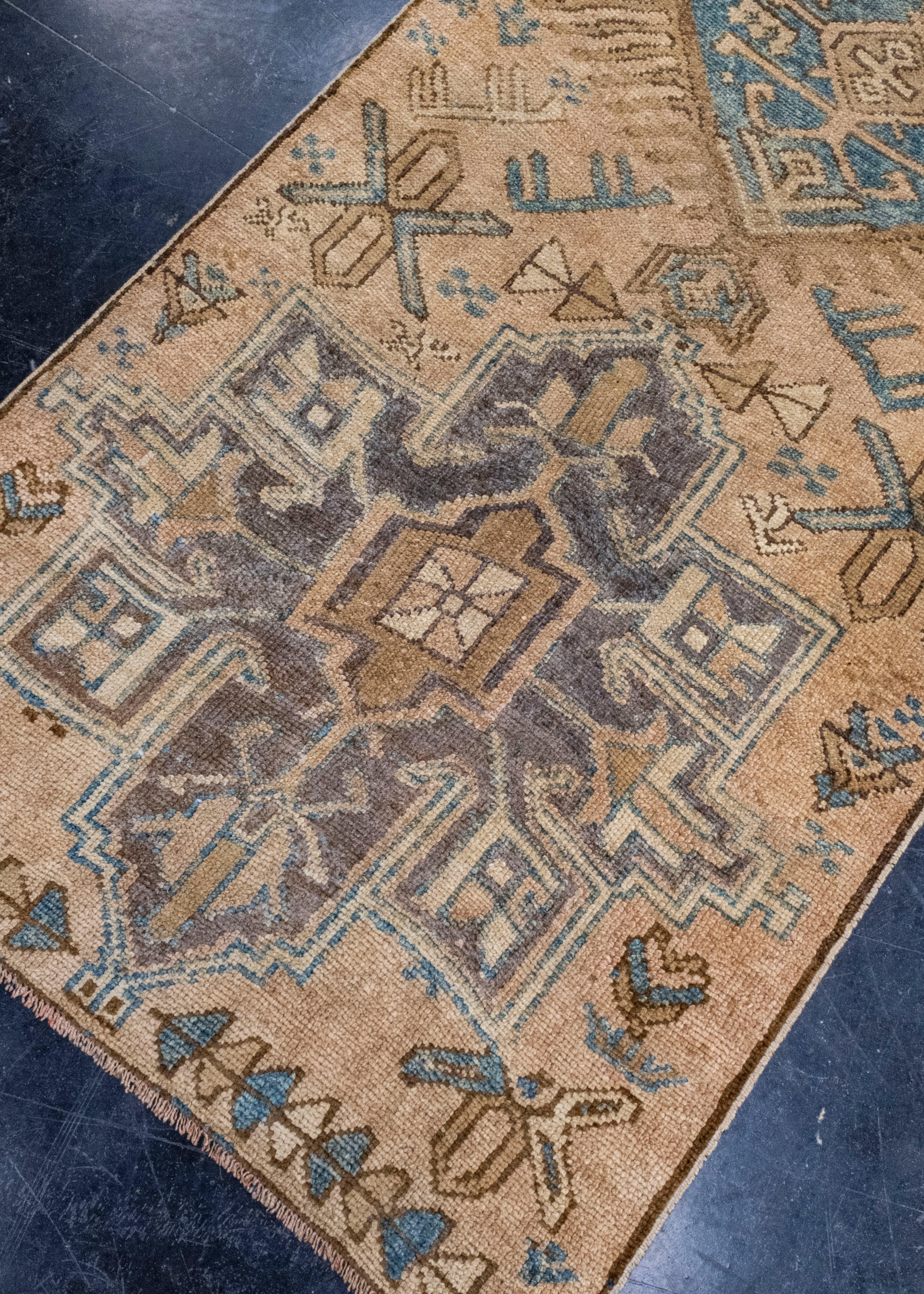Hand-Knotted Turkish Vintage Anatolian Runner Rug 2'10