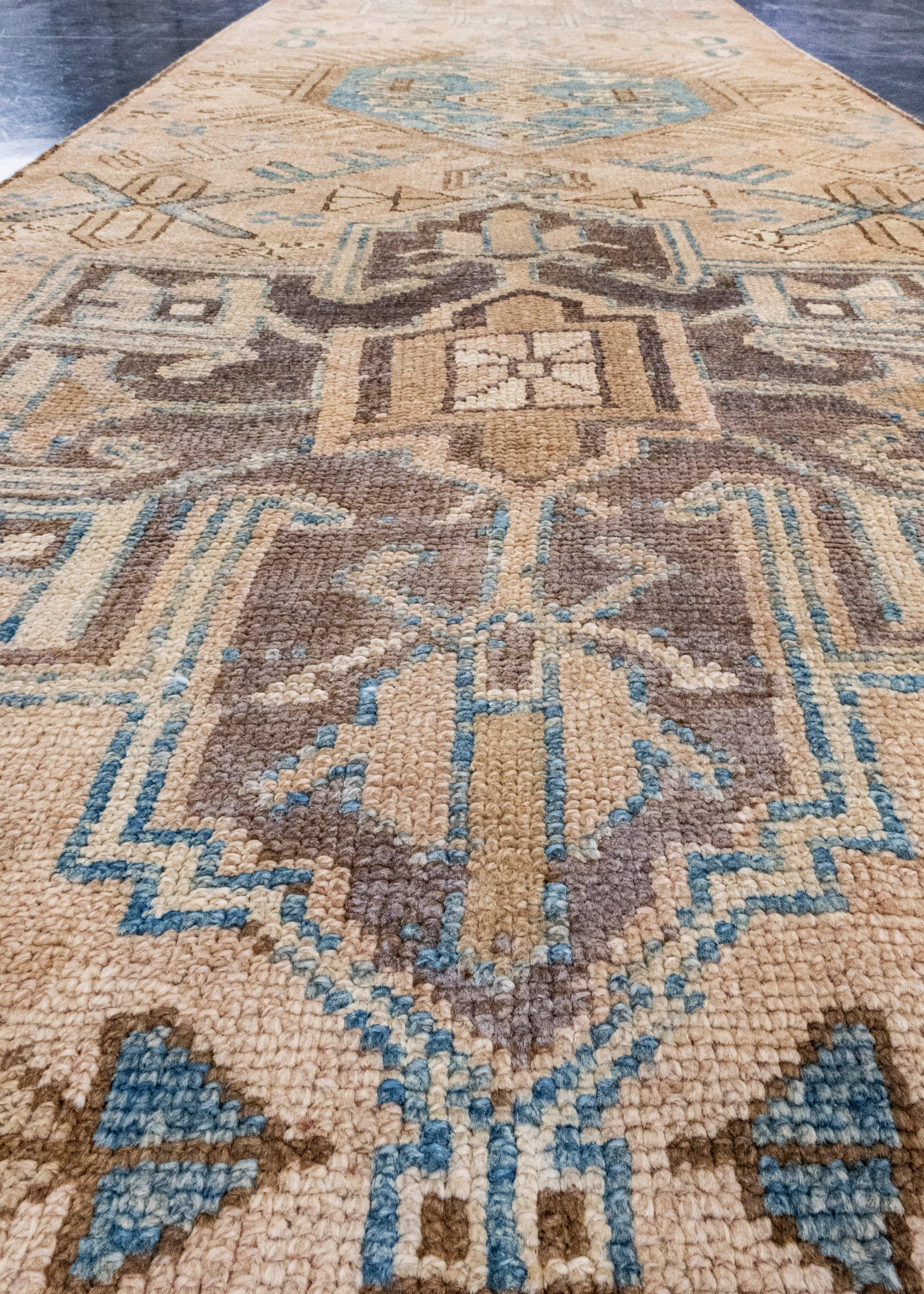 Turkish Vintage Anatolian Runner Rug 2'10