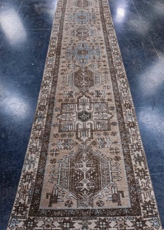 Turkish Vintage Anatolian Runner Rug 2'10" x 14' #7020
