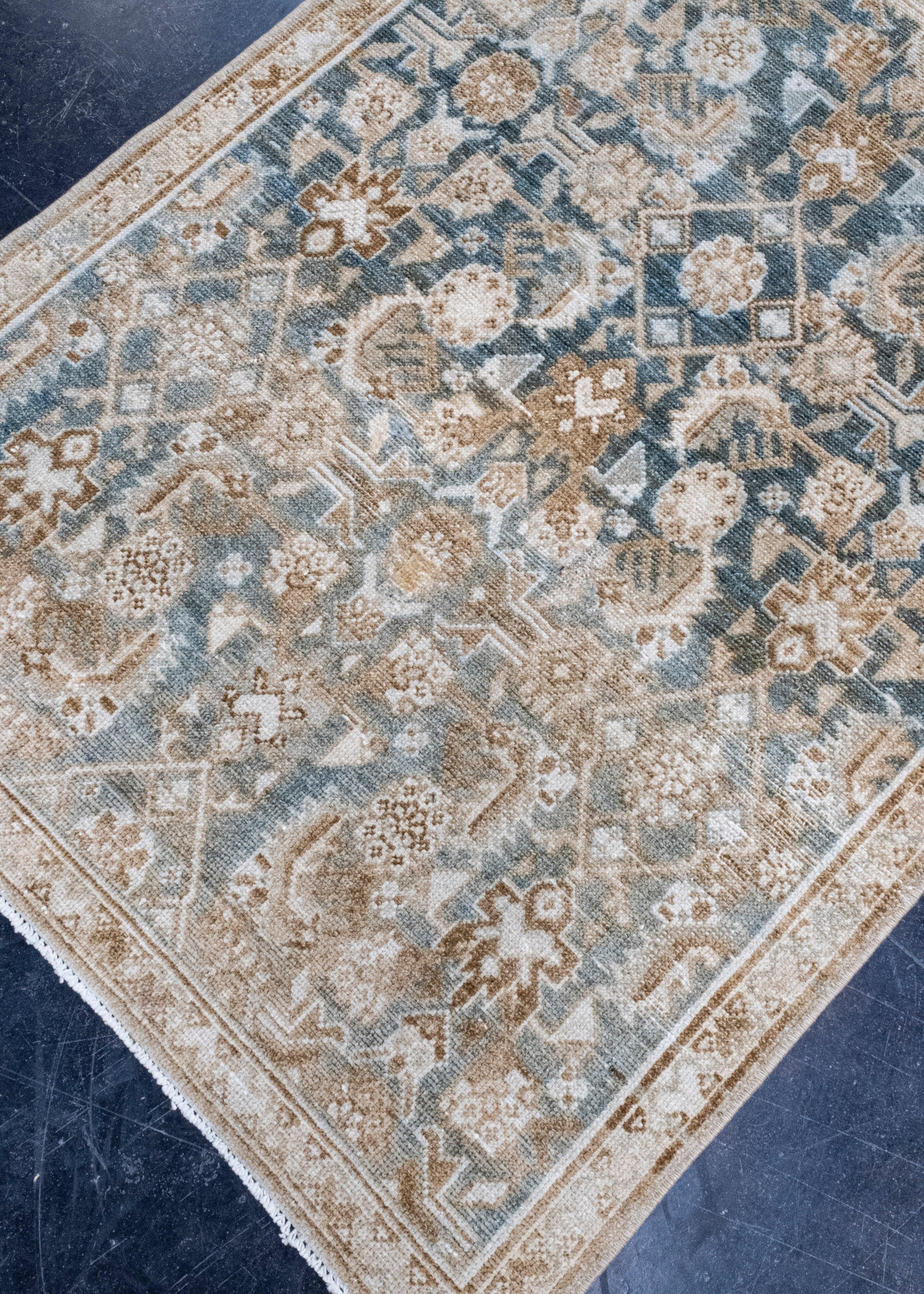Annodato a mano Tappeto Runner Anatolian Vintage Turco 2'10