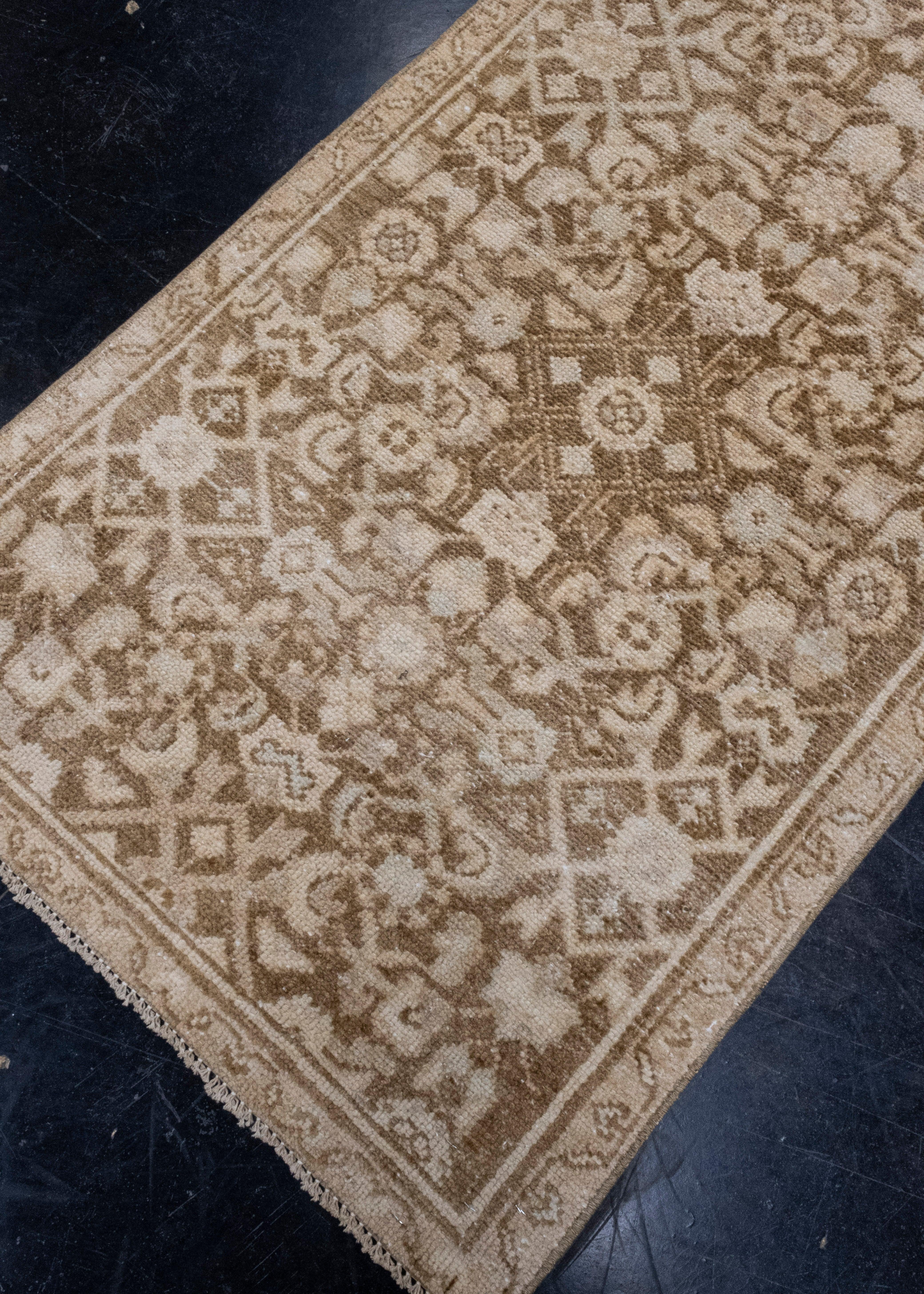 Turc Tapis de couloir turc vintage d'Anatolie 2'4