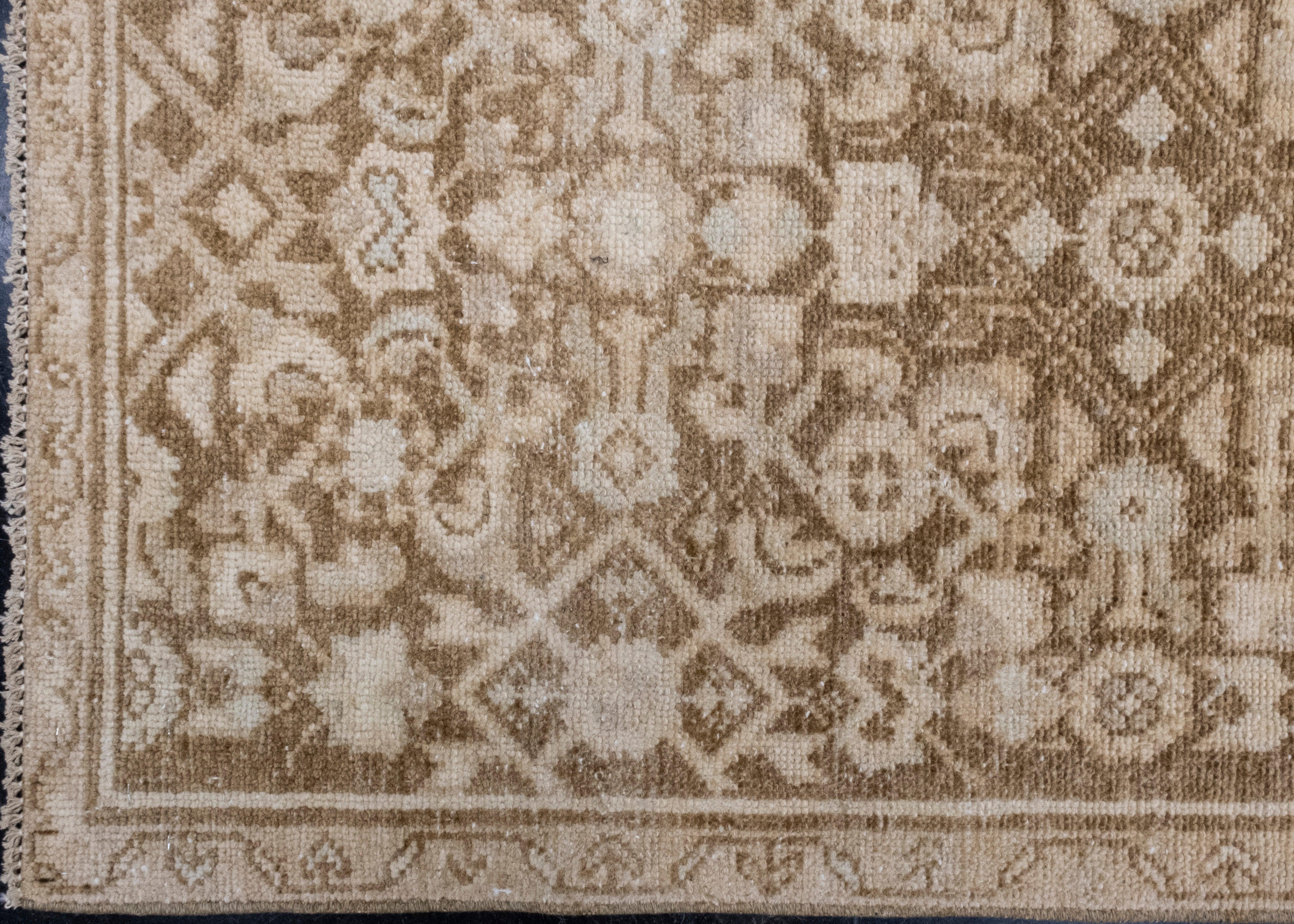 Noué à la main Tapis de couloir turc vintage d'Anatolie 2'4