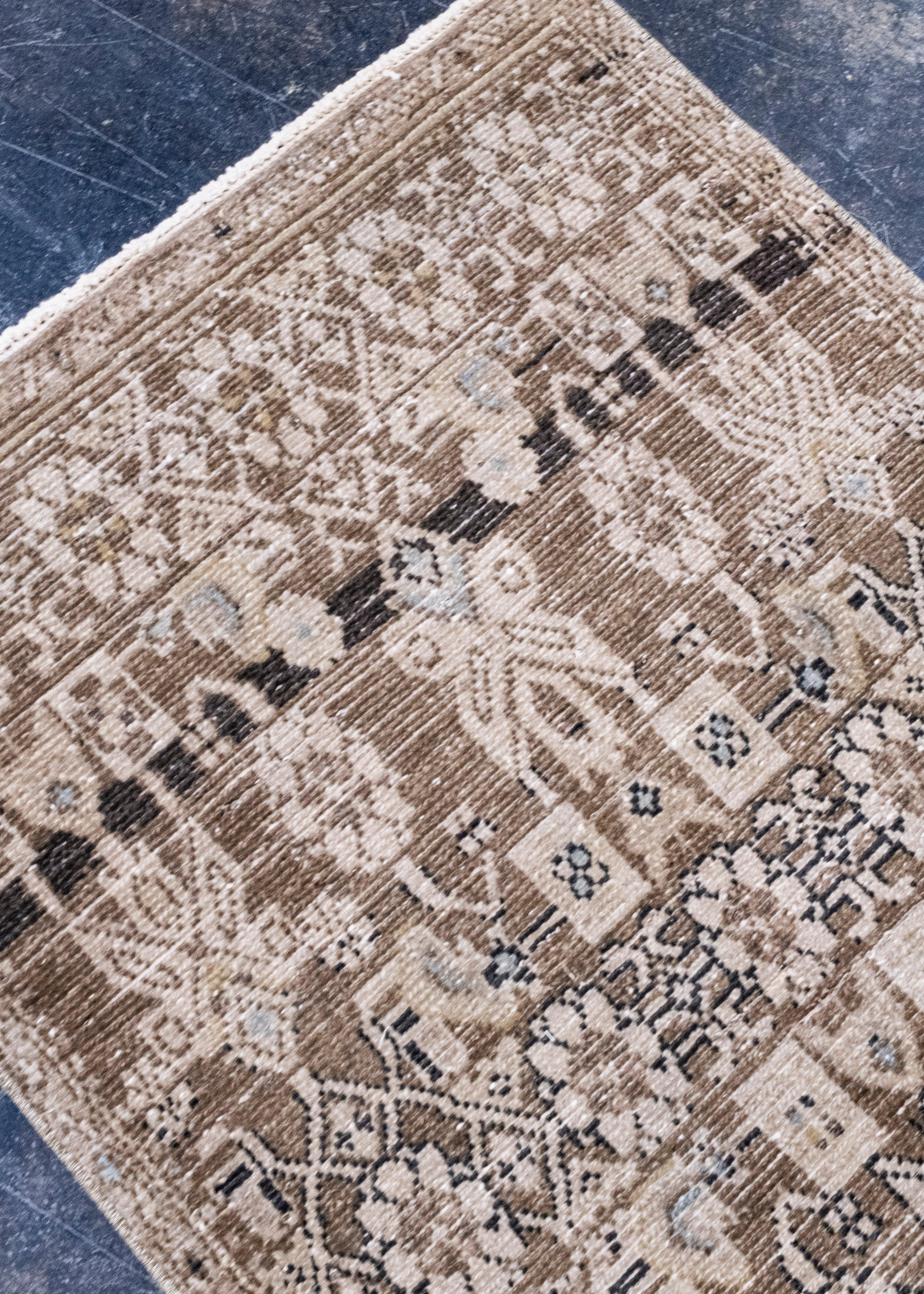 Contemporary Turkish Vintage Anatolian Runner Rug 2'5