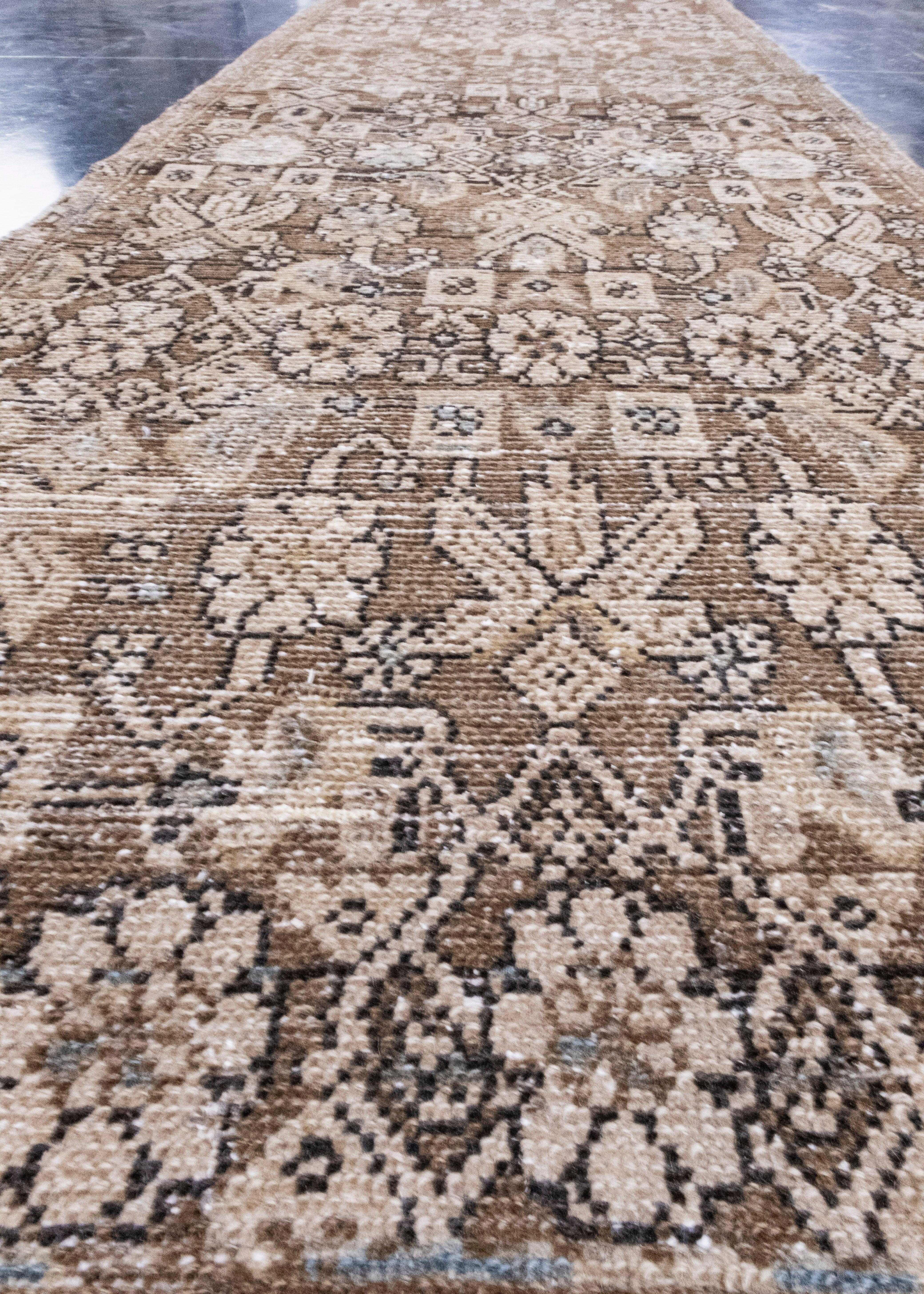 Turkish Vintage Anatolian Runner Rug 2'5