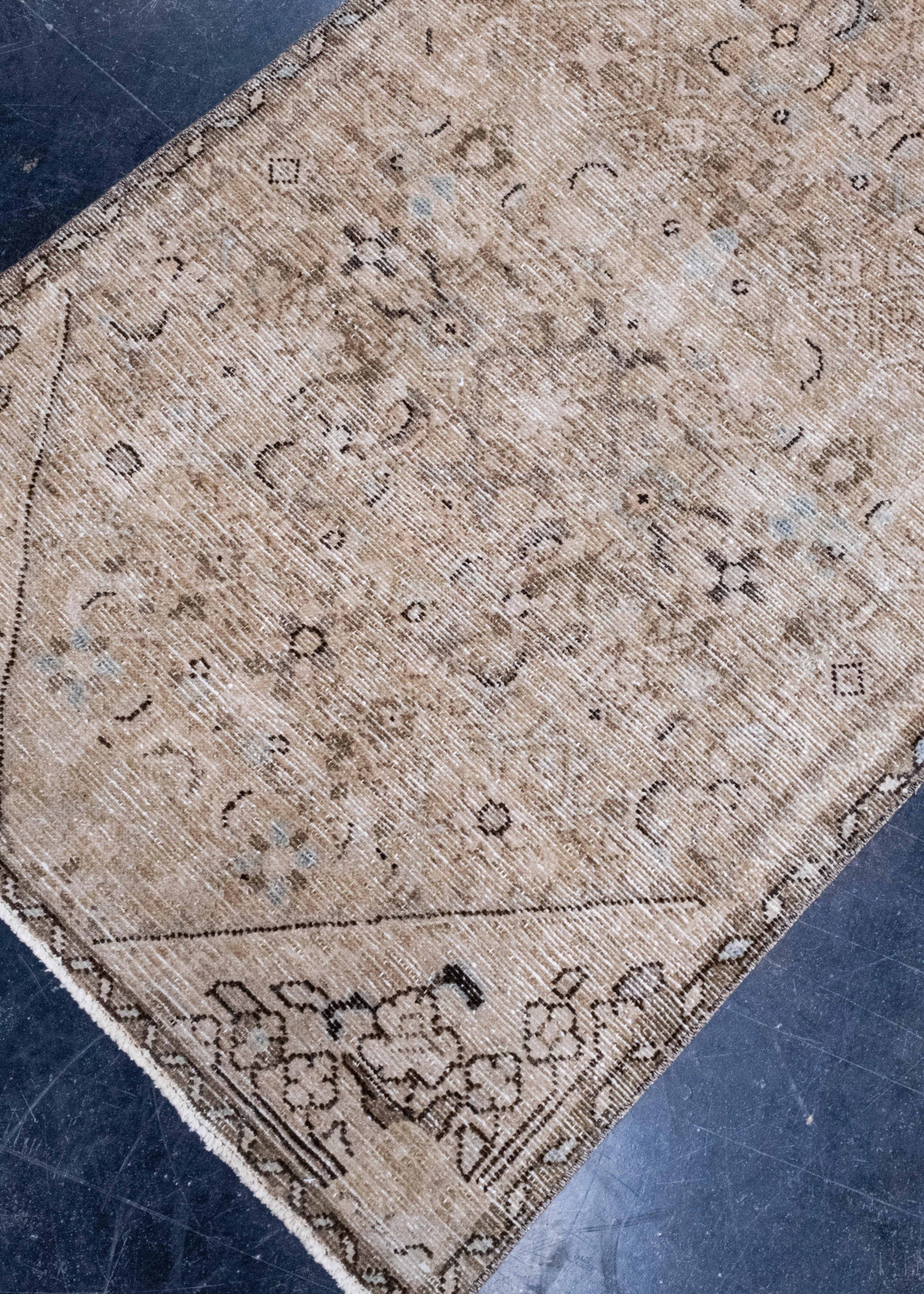 Annodato a mano Tappeto Runner Vintage Anatolian Turco 2'7