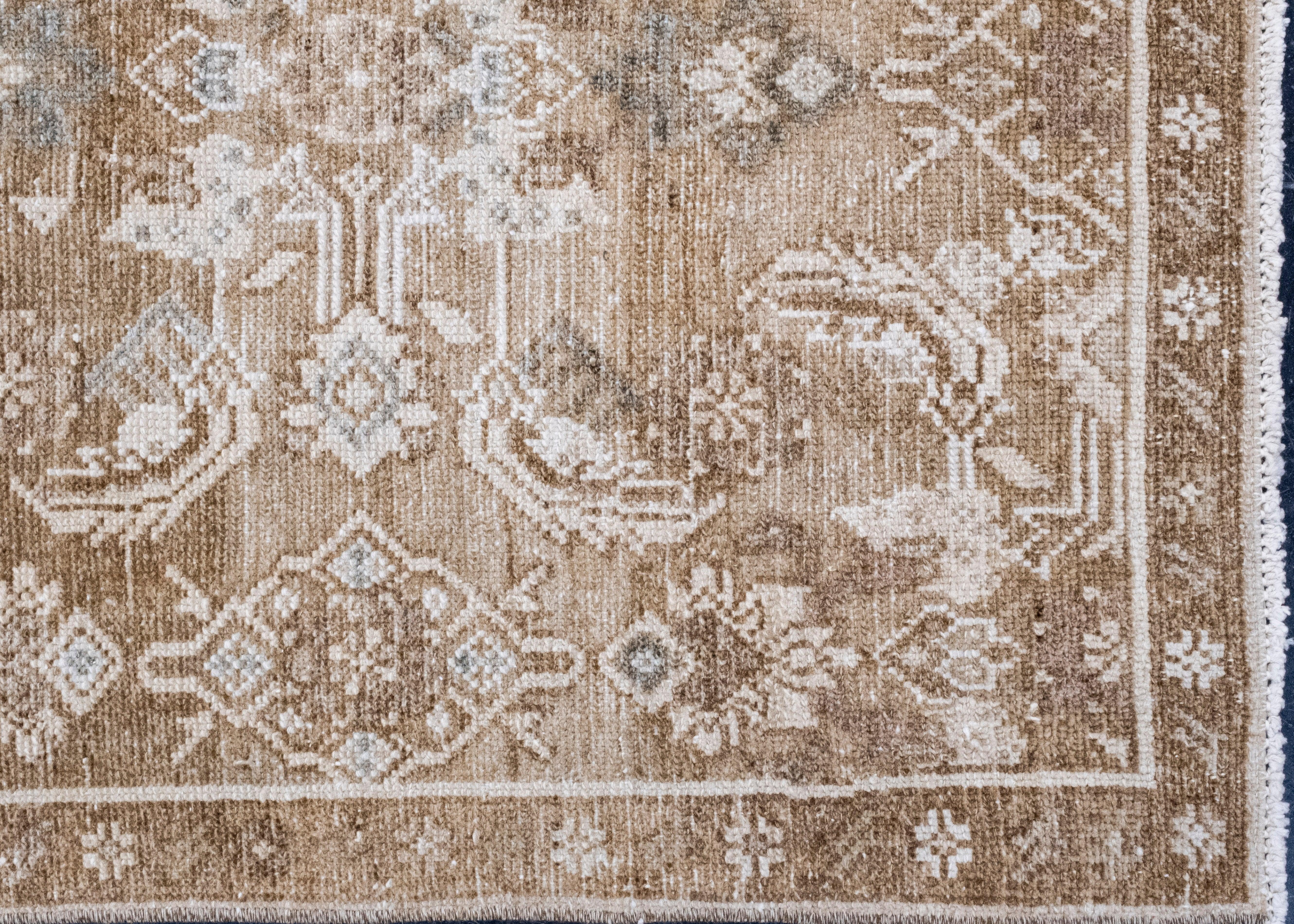 Noué à la main Tapis de couloir turc vintage d'Anatolie 2'7