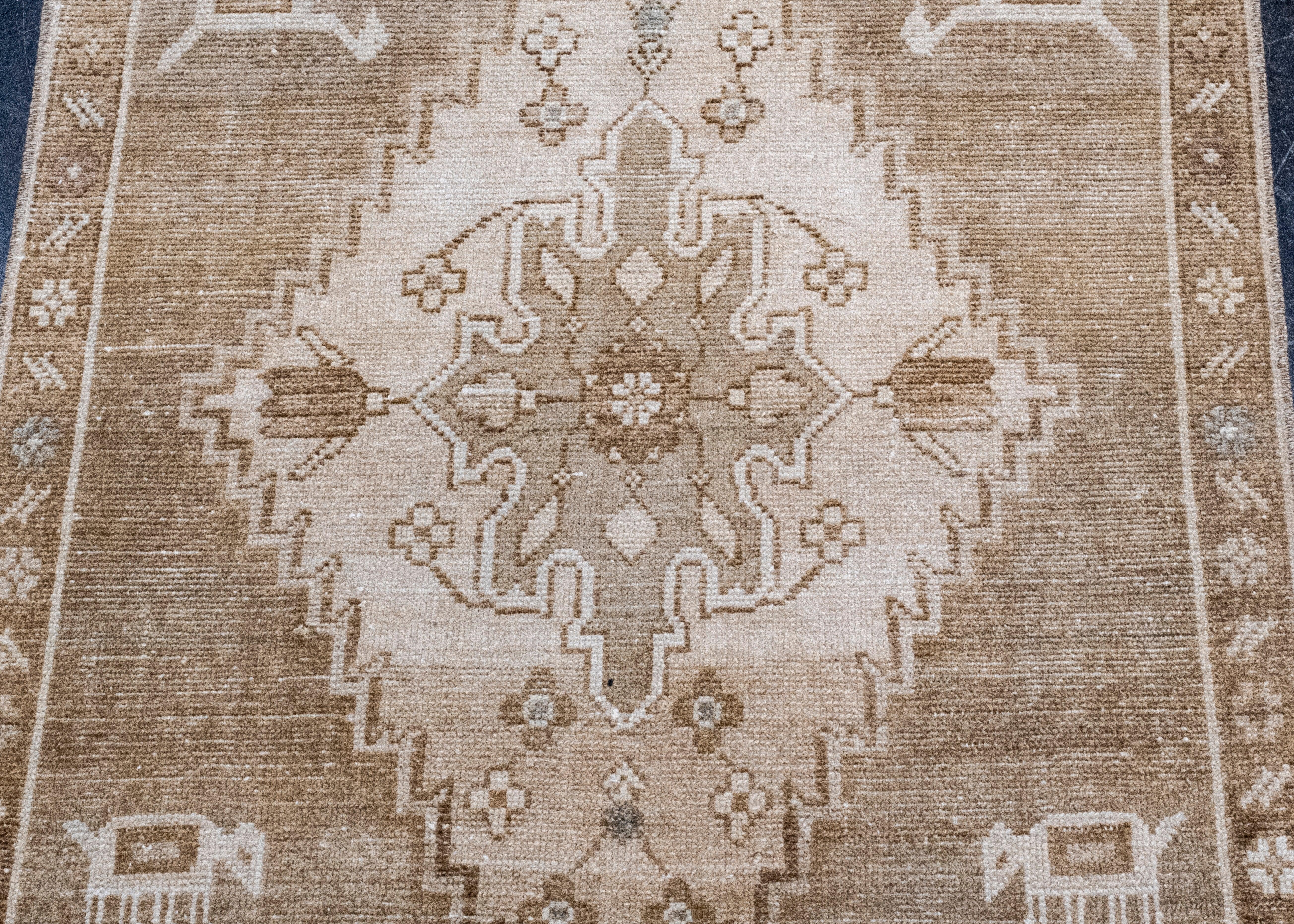 XXIe siècle et contemporain Tapis de couloir turc vintage d'Anatolie 2'7