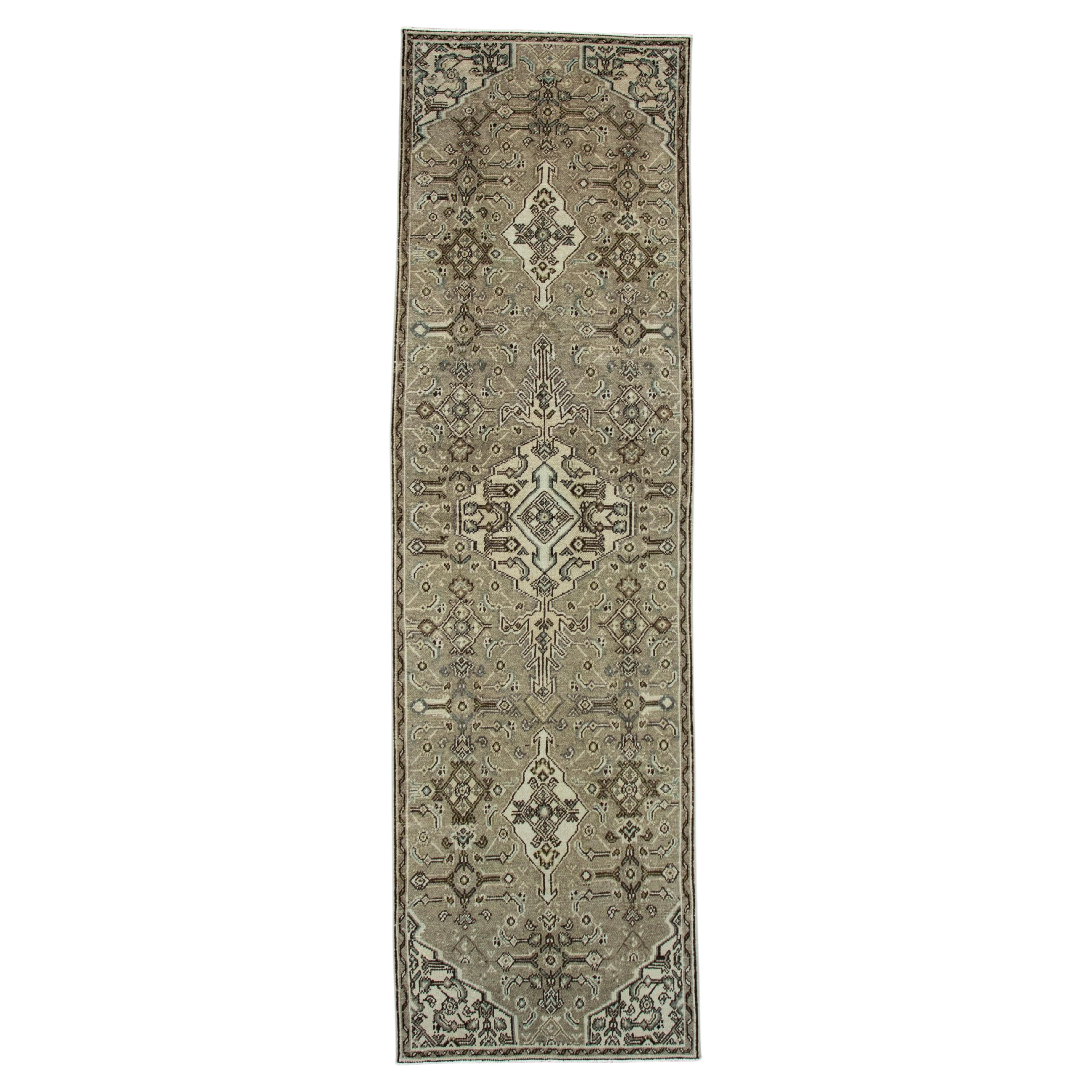Turkish Vintage Anatolian Runner Rug 2'8" x 9'4" #17596