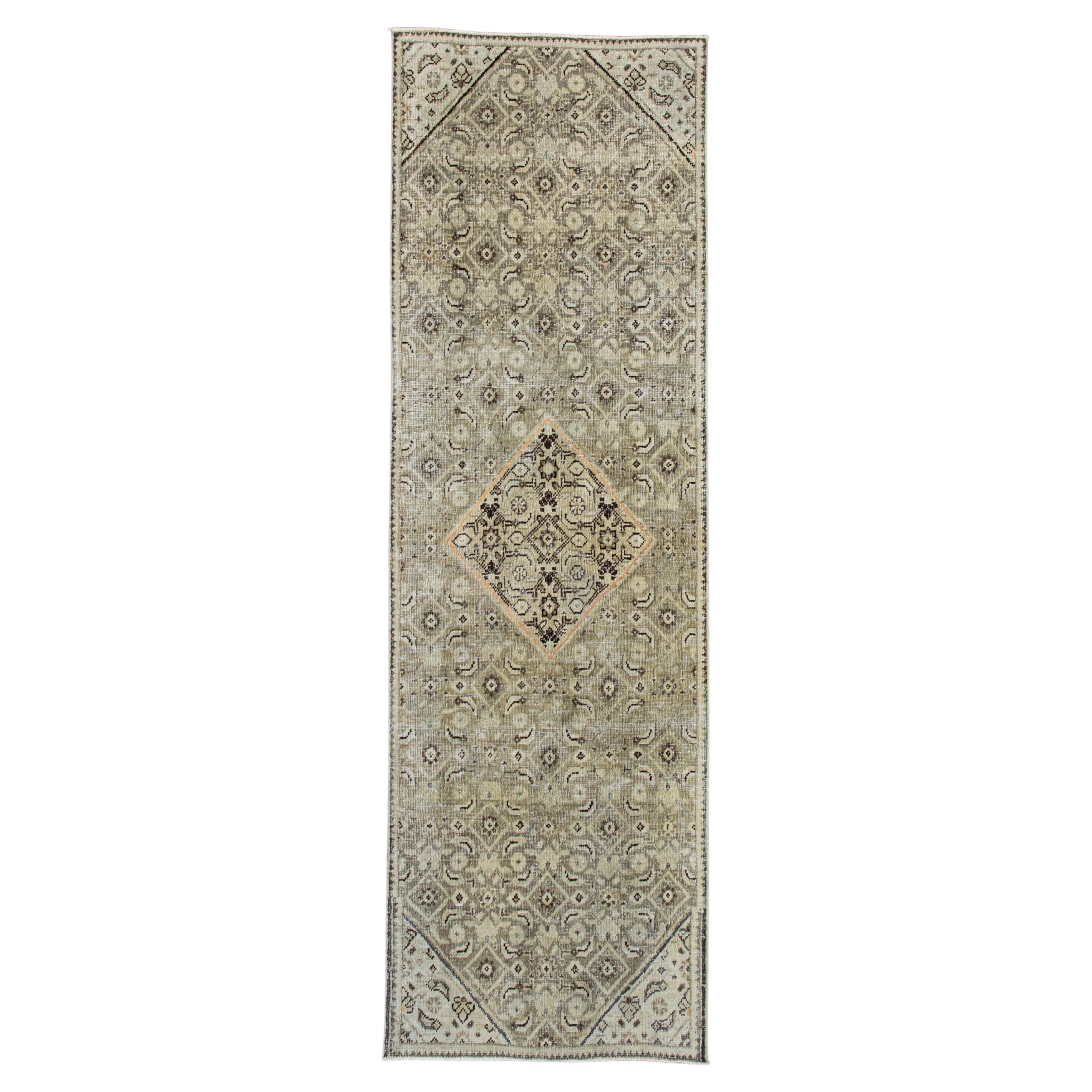 Turkish Vintage Anatolian Runner Rug 2'9" x 8'10" #17593