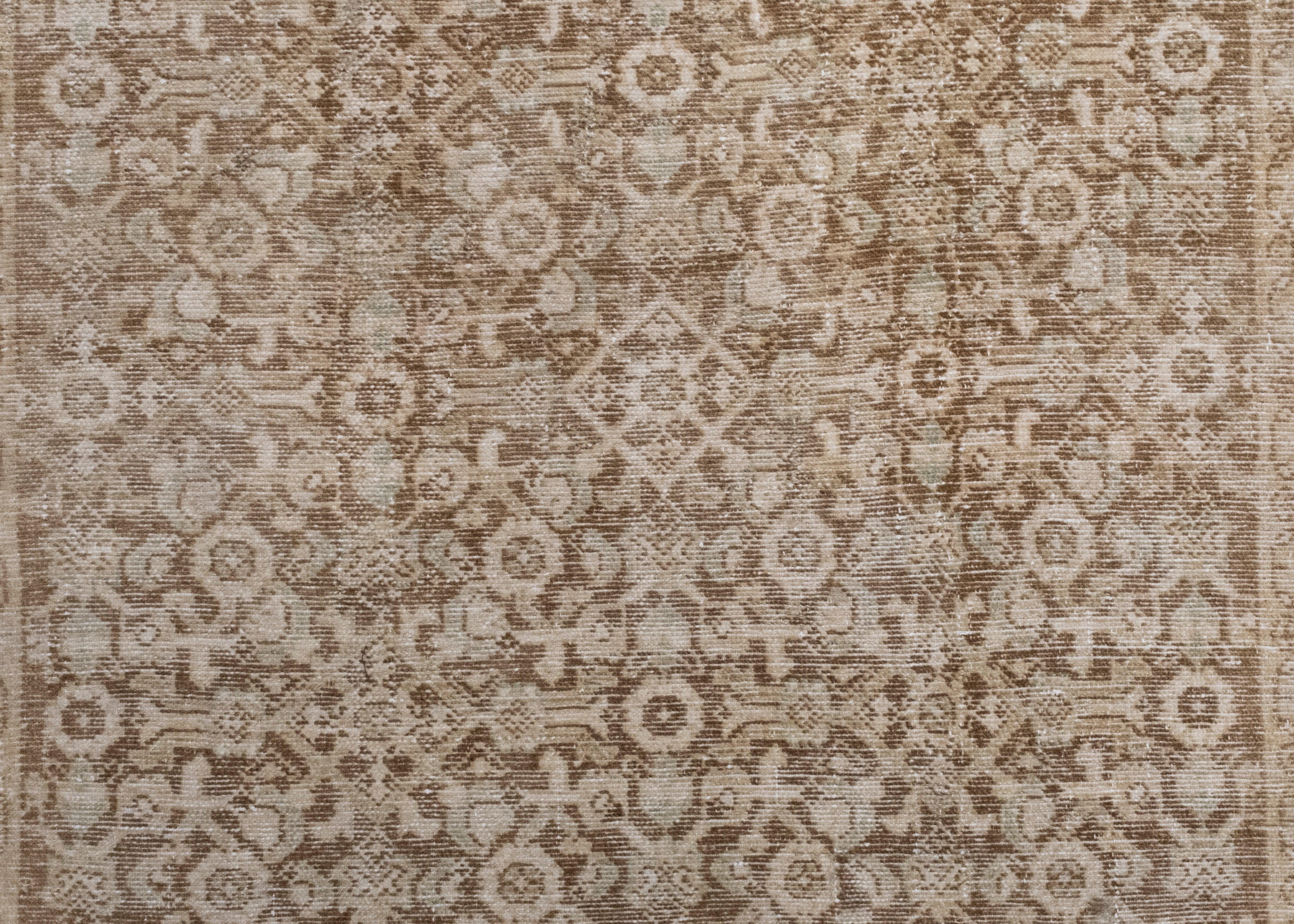 Laine Tapis de couloir turc vintage d'Anatolie 3'2