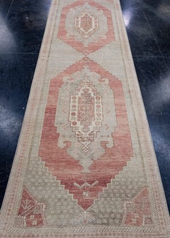 Turkish Vintage Anatolian Runner Rug 3'3" x 10'5" #16804