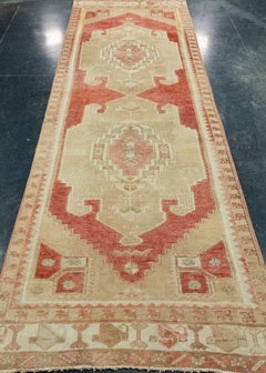 Turkish Vintage Anatolian Runner Rug 3'3" x 11'4" #17709