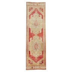 Turkish Vintage Anatolian Runner Rug 3'3" x 11'4" #17709