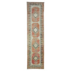 Turkish Vintage Anatolian Runner Rug 3'3" x 12'10" #17461