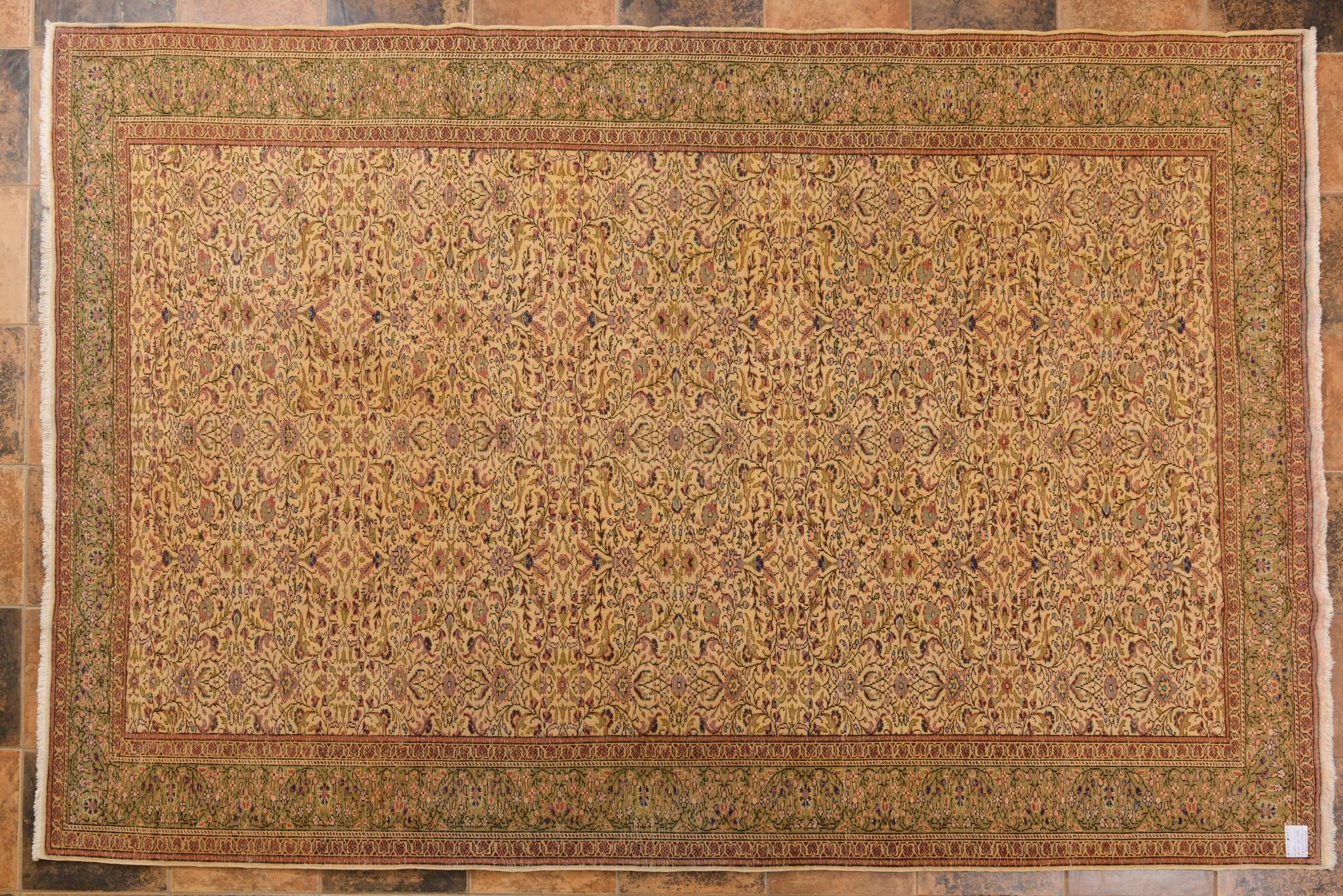 Türkischer Keissary-Teppich im Vintage-Stil (Anglo-indisch) im Angebot