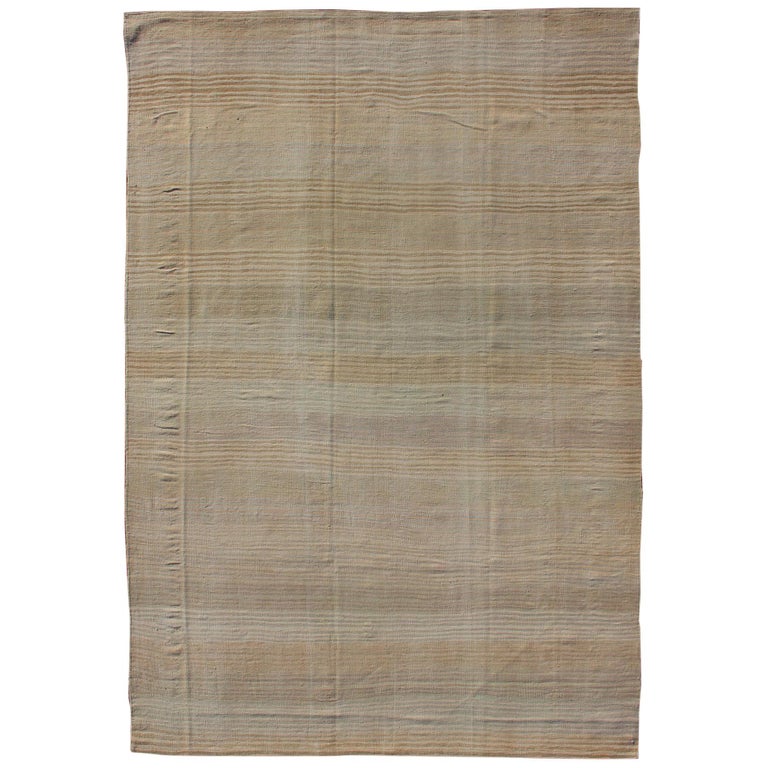 Turkish Vintage Kilim Rug with in Tan, Taupe and Earth Tones For Sale ...