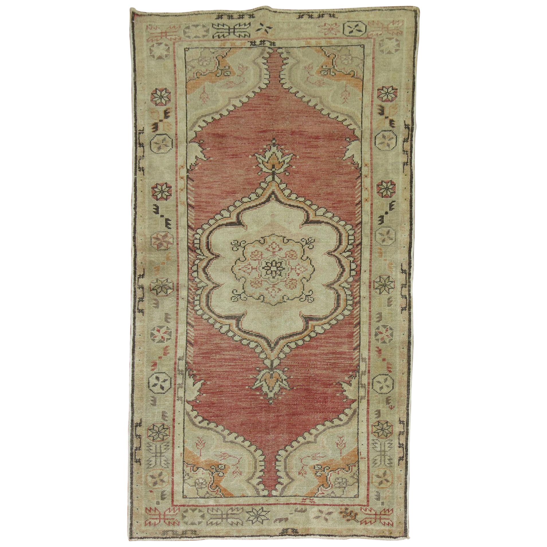 Turkish Vintage Oushak Runner