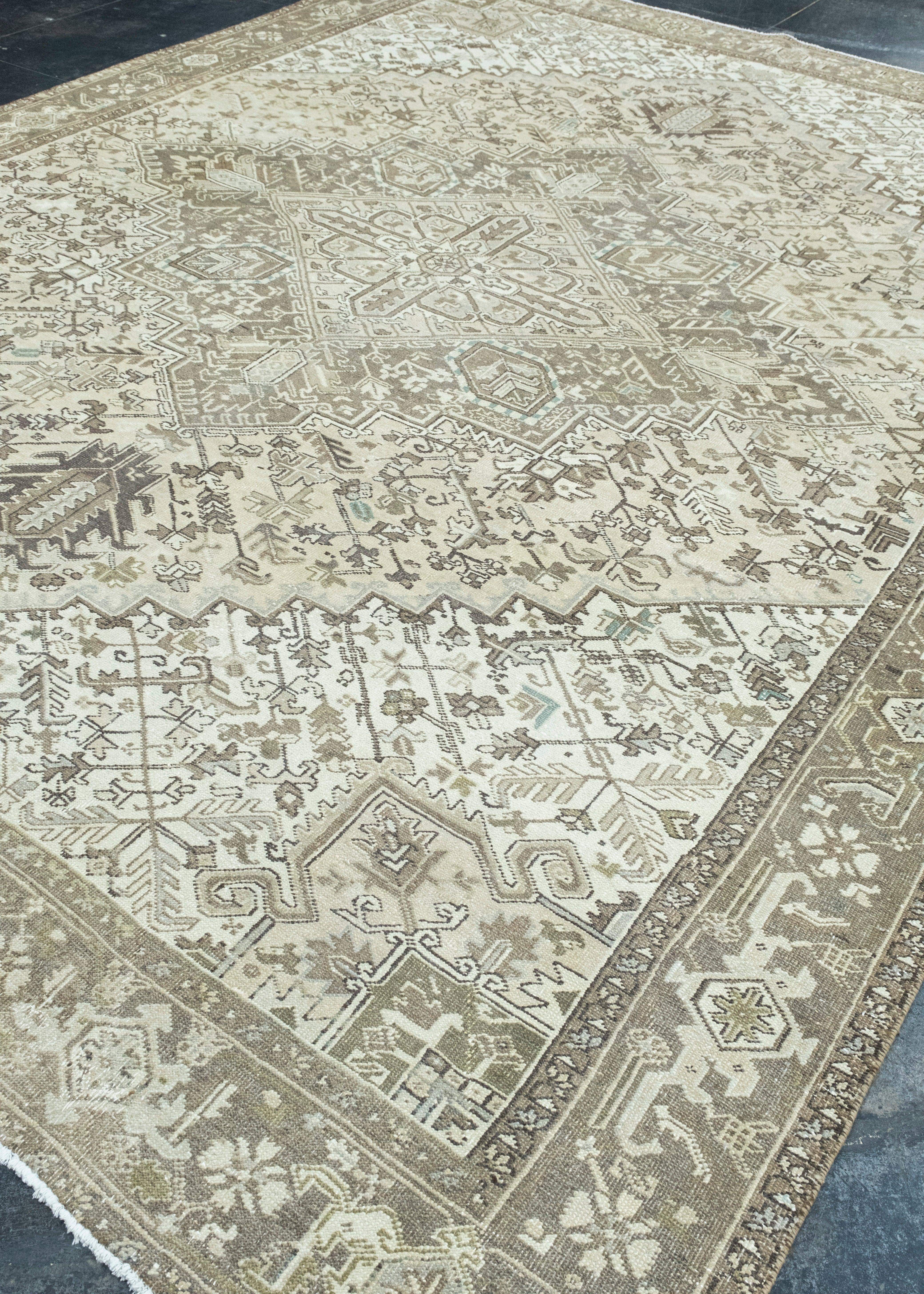 Hand-Knotted Turkish Vintage Rug 10' x 12'8