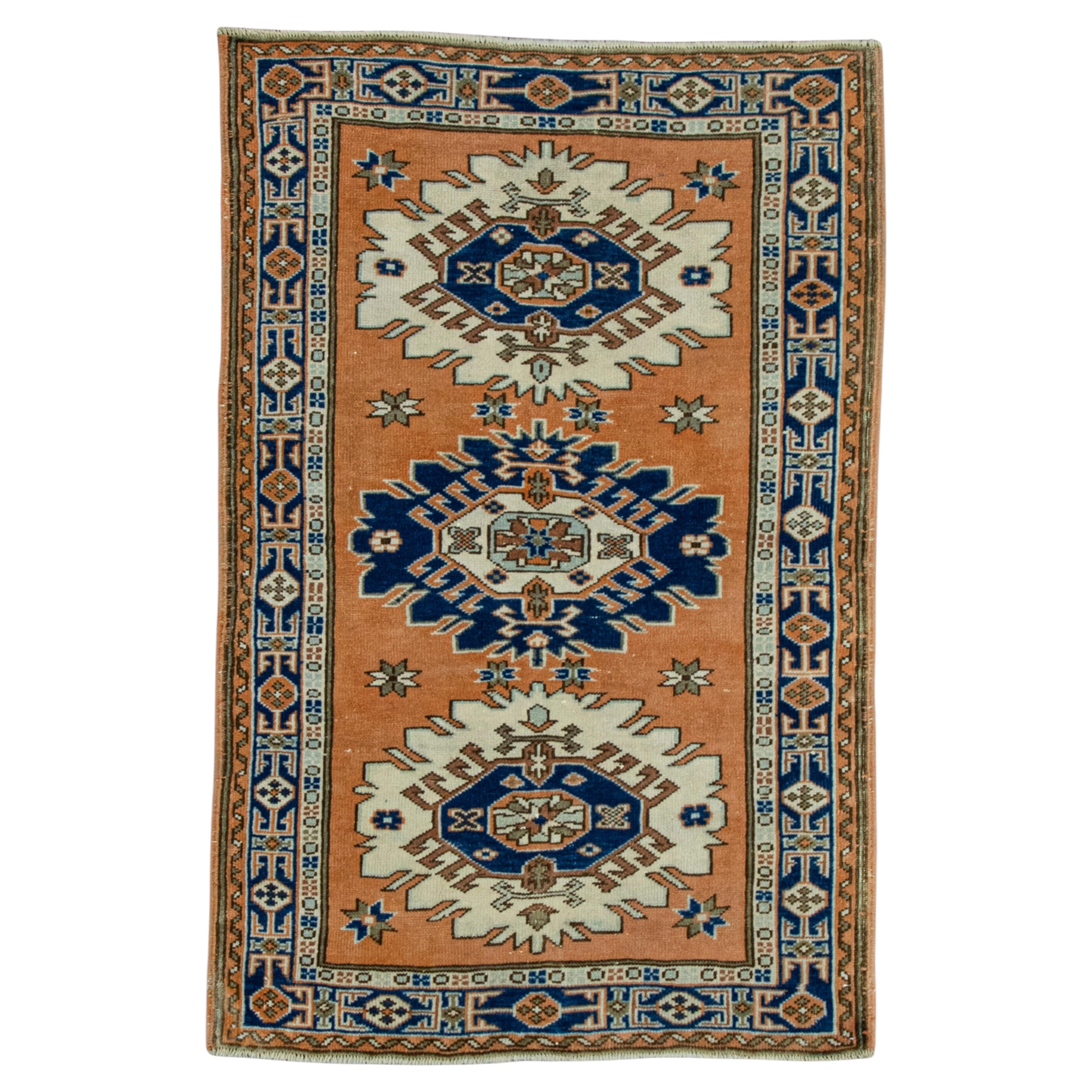 Turkish Vintage Rug  2'8" x 4' #20566