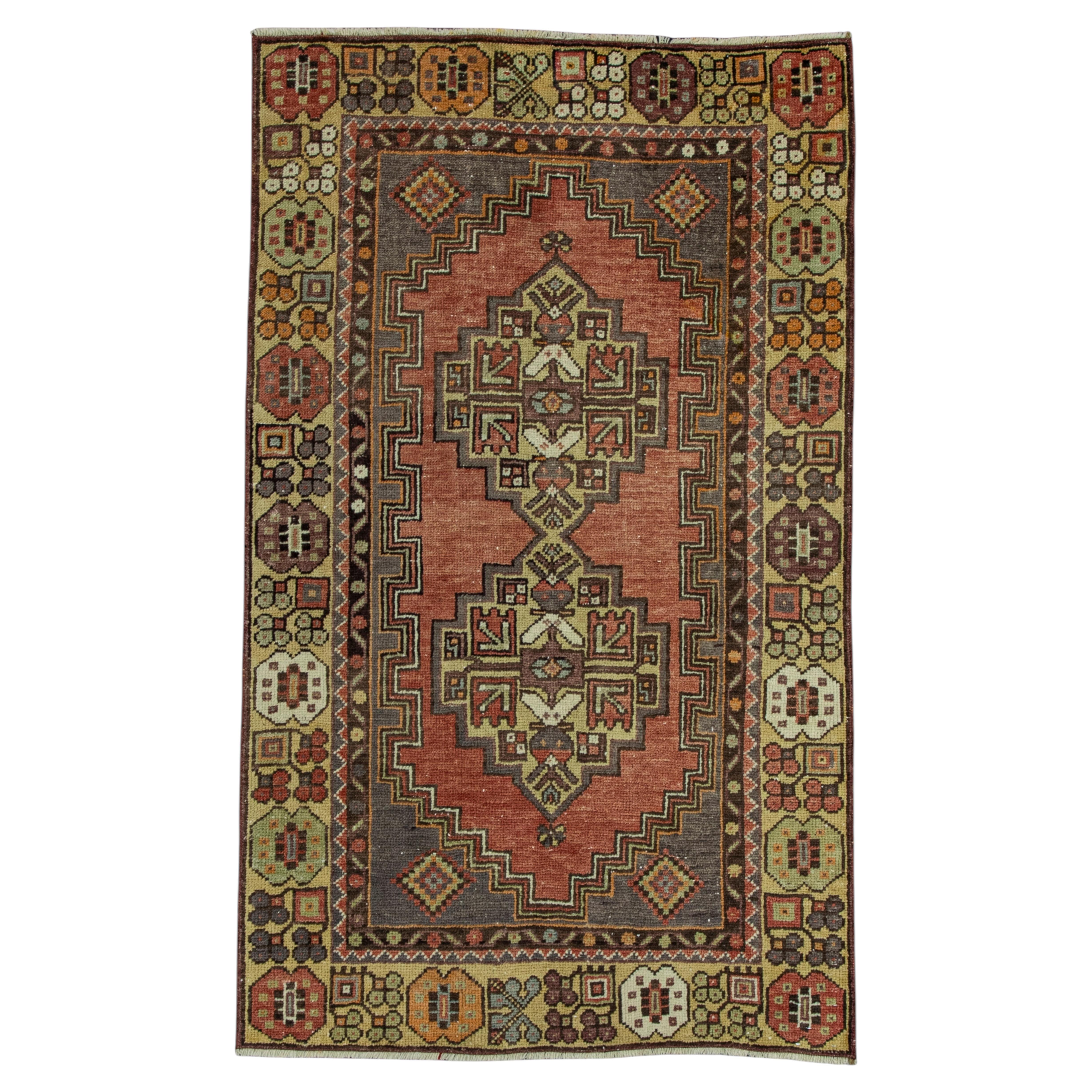Turkish Vintage Rug  3'2" x 5'4" #20578