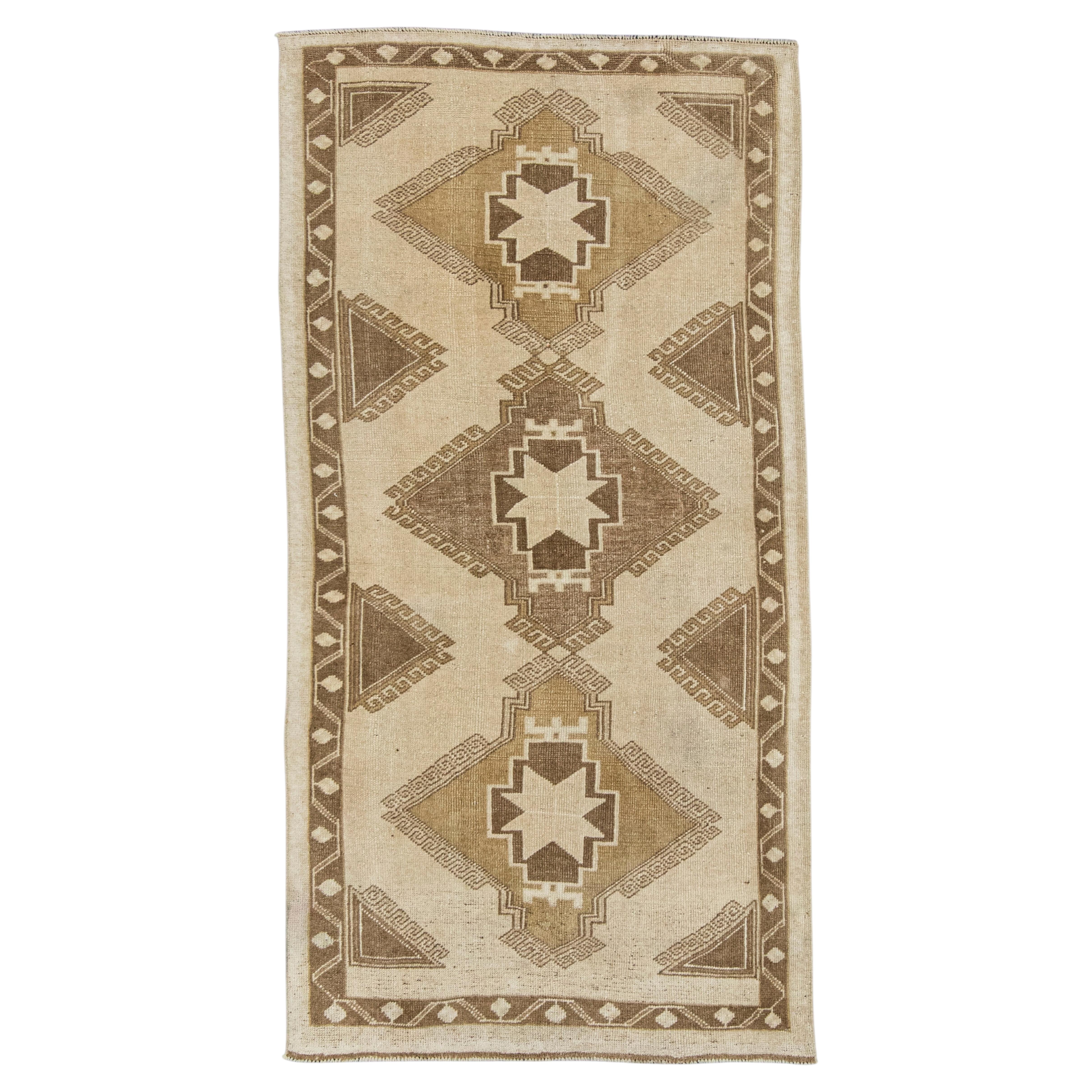Turkish Vintage Rug  3'3" x 6'4" #21404