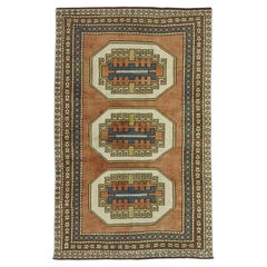 Türkischer Vintage-Teppich 3'6" x 5'7" #20556