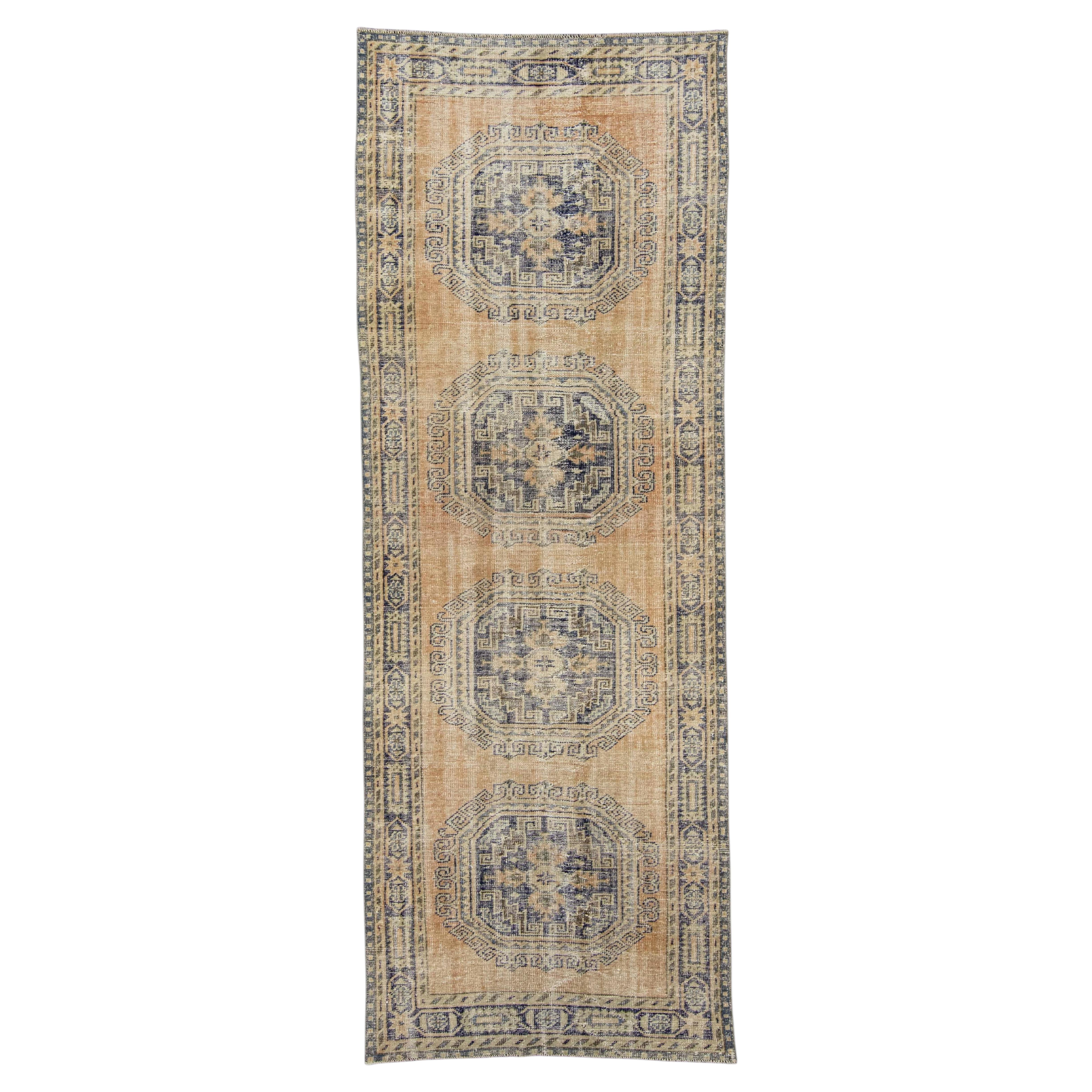 Turkish Vintage Rug  4'1" x 11'4" #21392